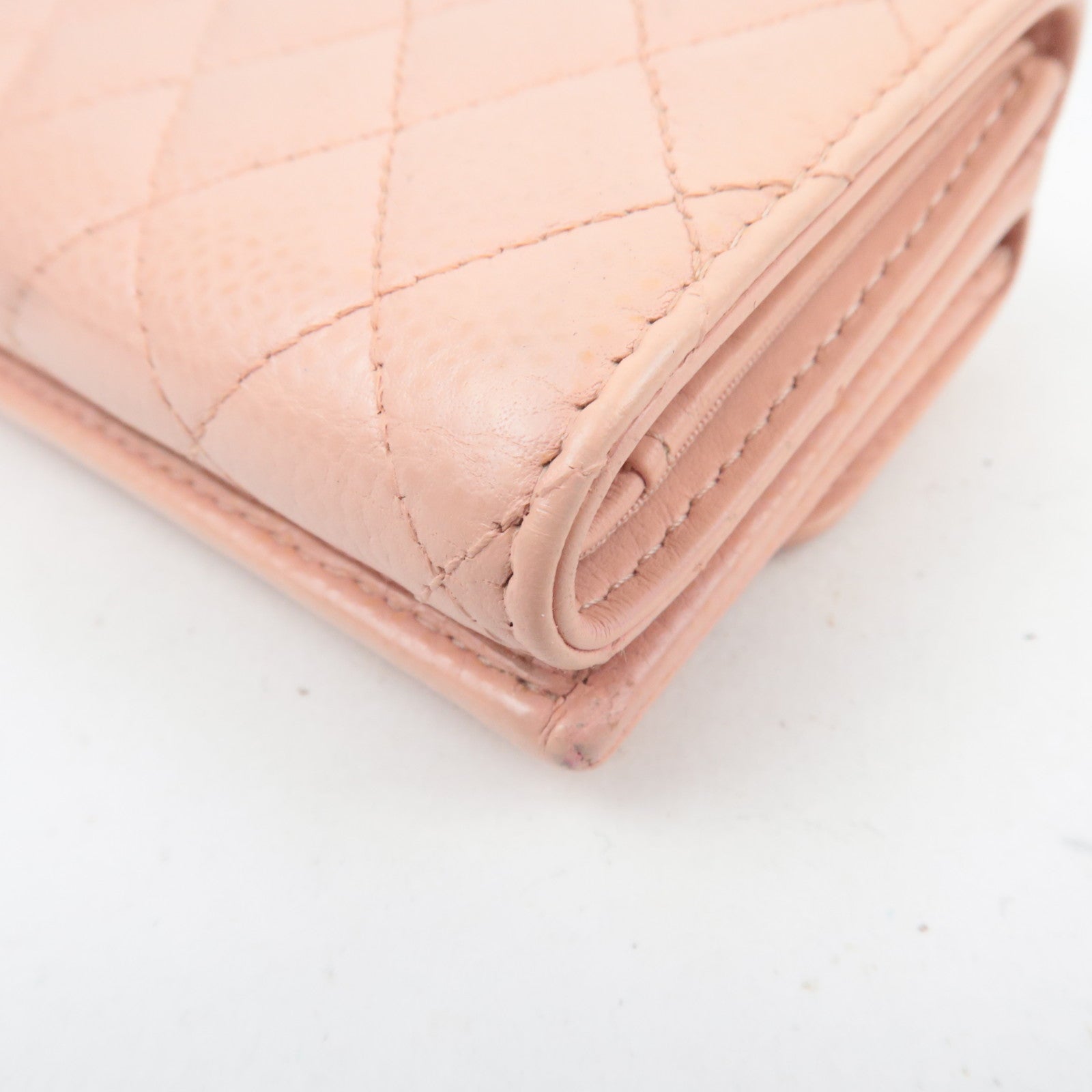 CHANEL Boy Chanel Wallet Caviarskin Pink