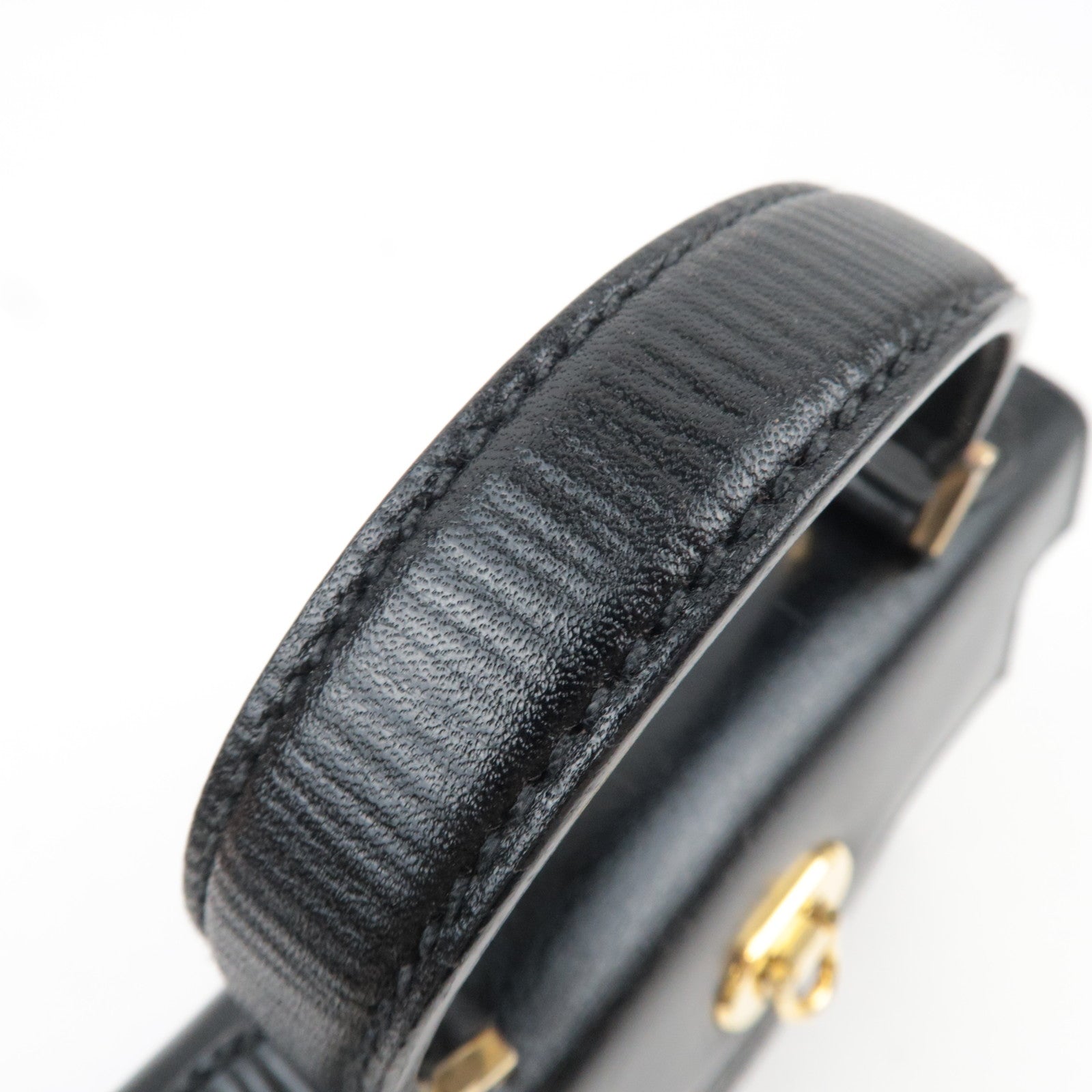 FENDI Small Leather Handbag Black 11652