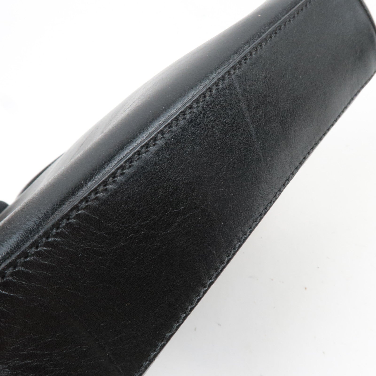 FENDI Small Leather Handbag Black 11652