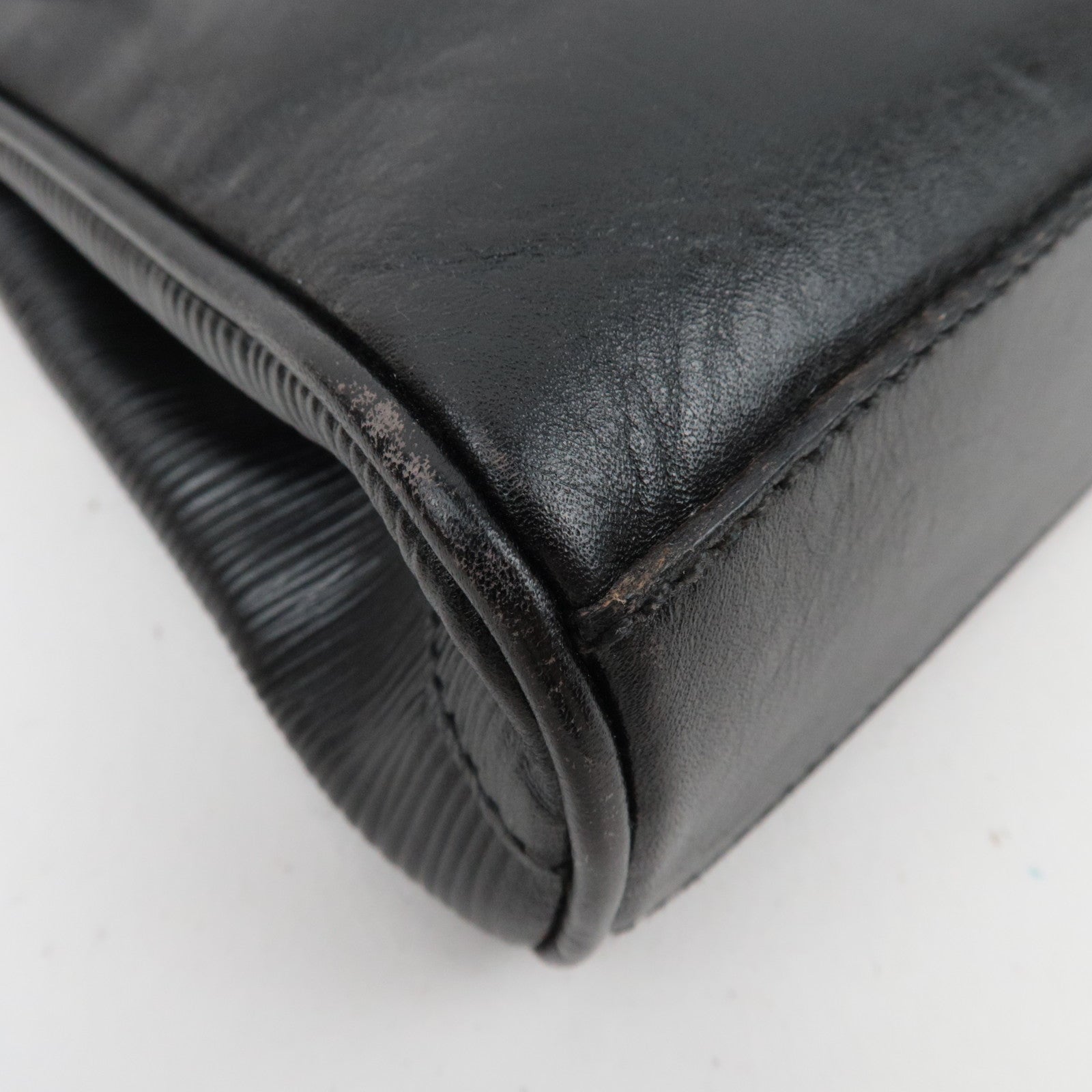 FENDI Small Leather Handbag Black 11652