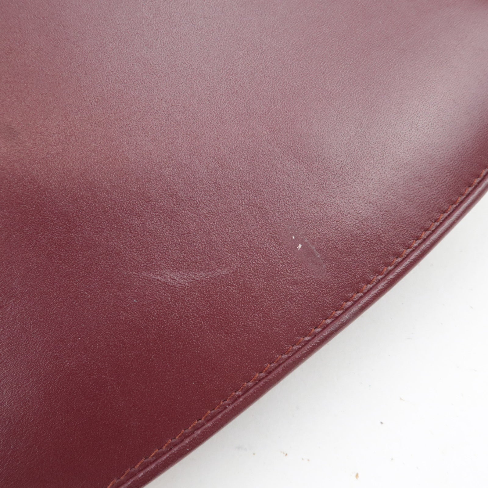 Cartier Must Line Leather Shoulder Bag Bordeaux