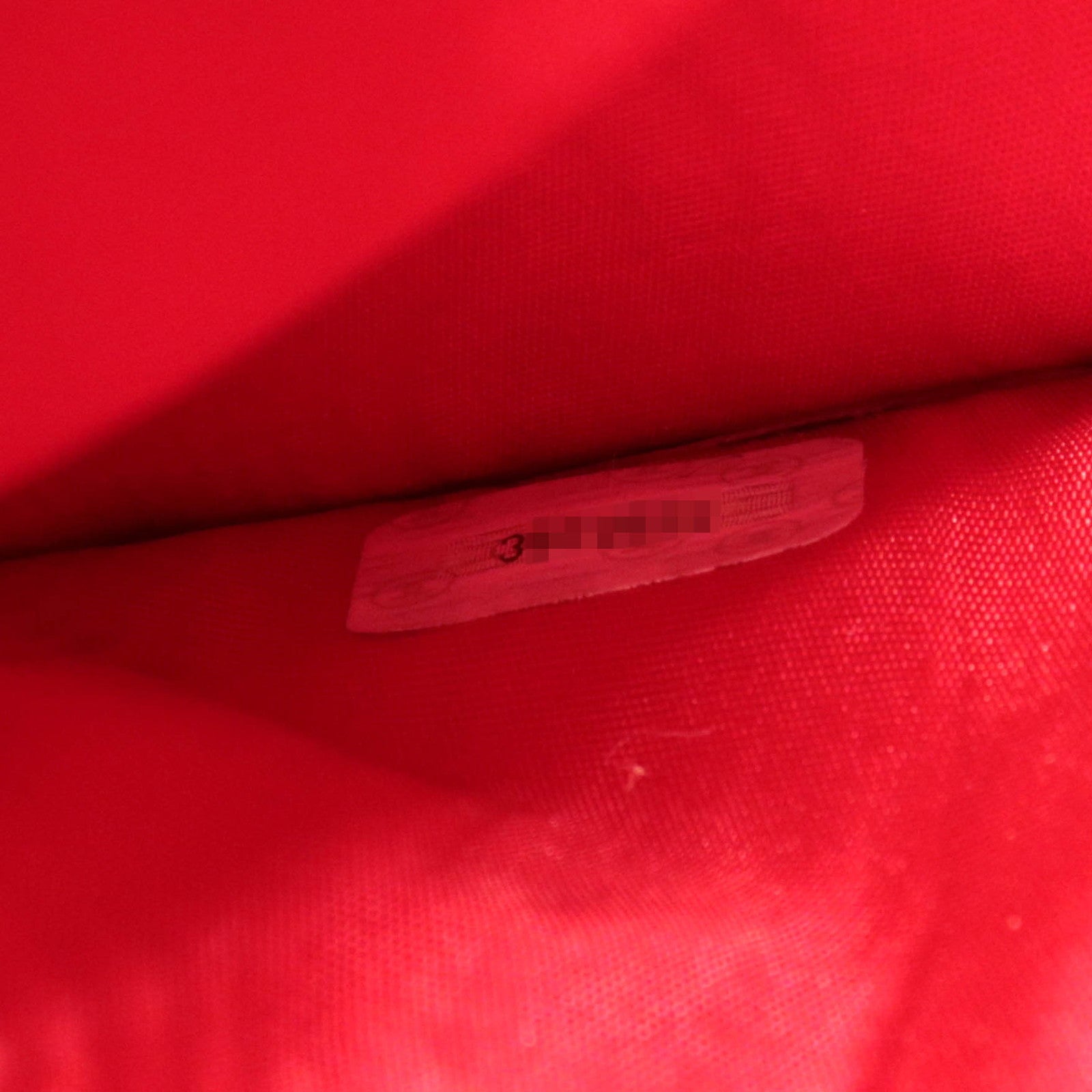 CHANEL Coco Mark Bifold Long Wallet Lambskin Red 3073532