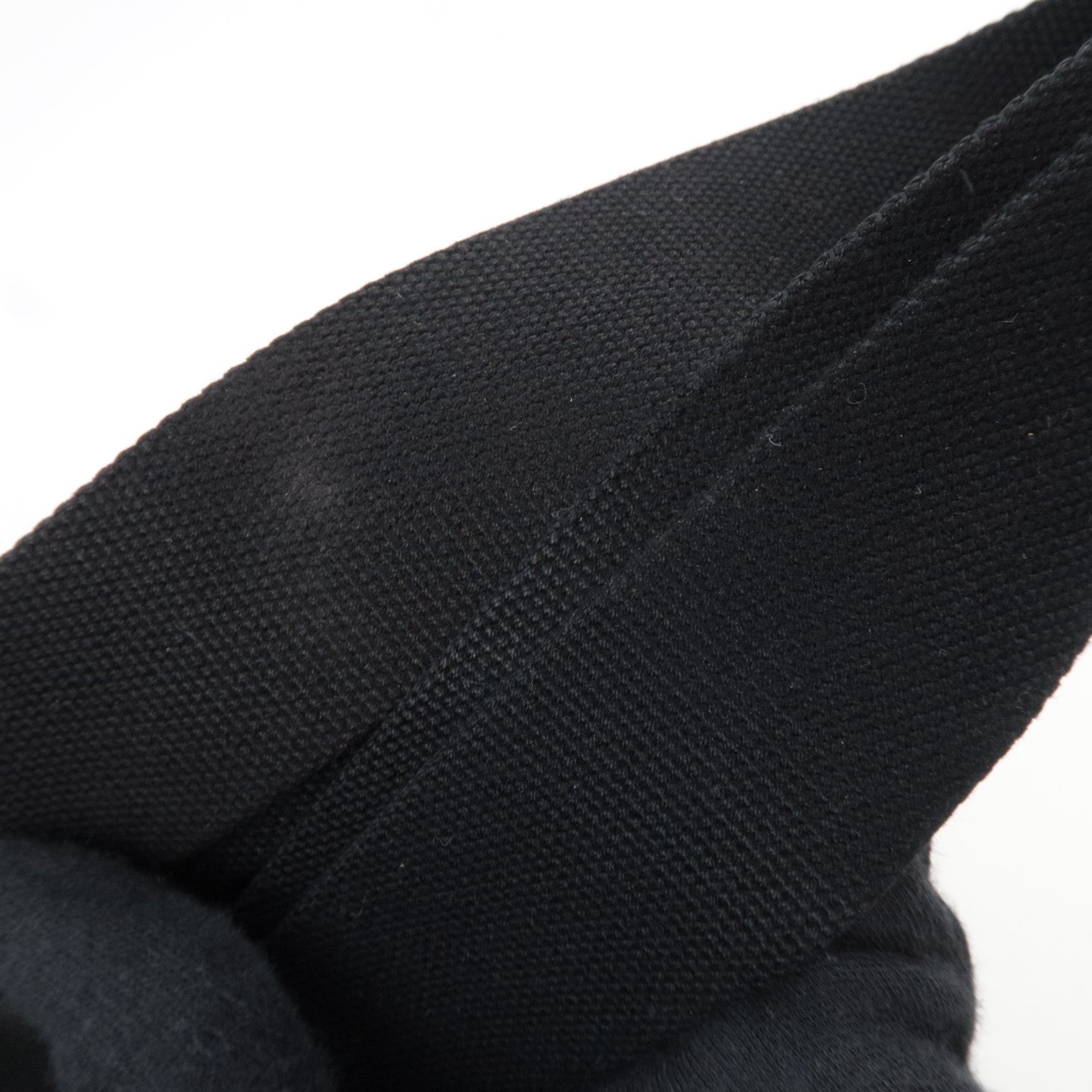 PRADA Canapa Mini Canvas 2Way Tote Bag Black 1BG439