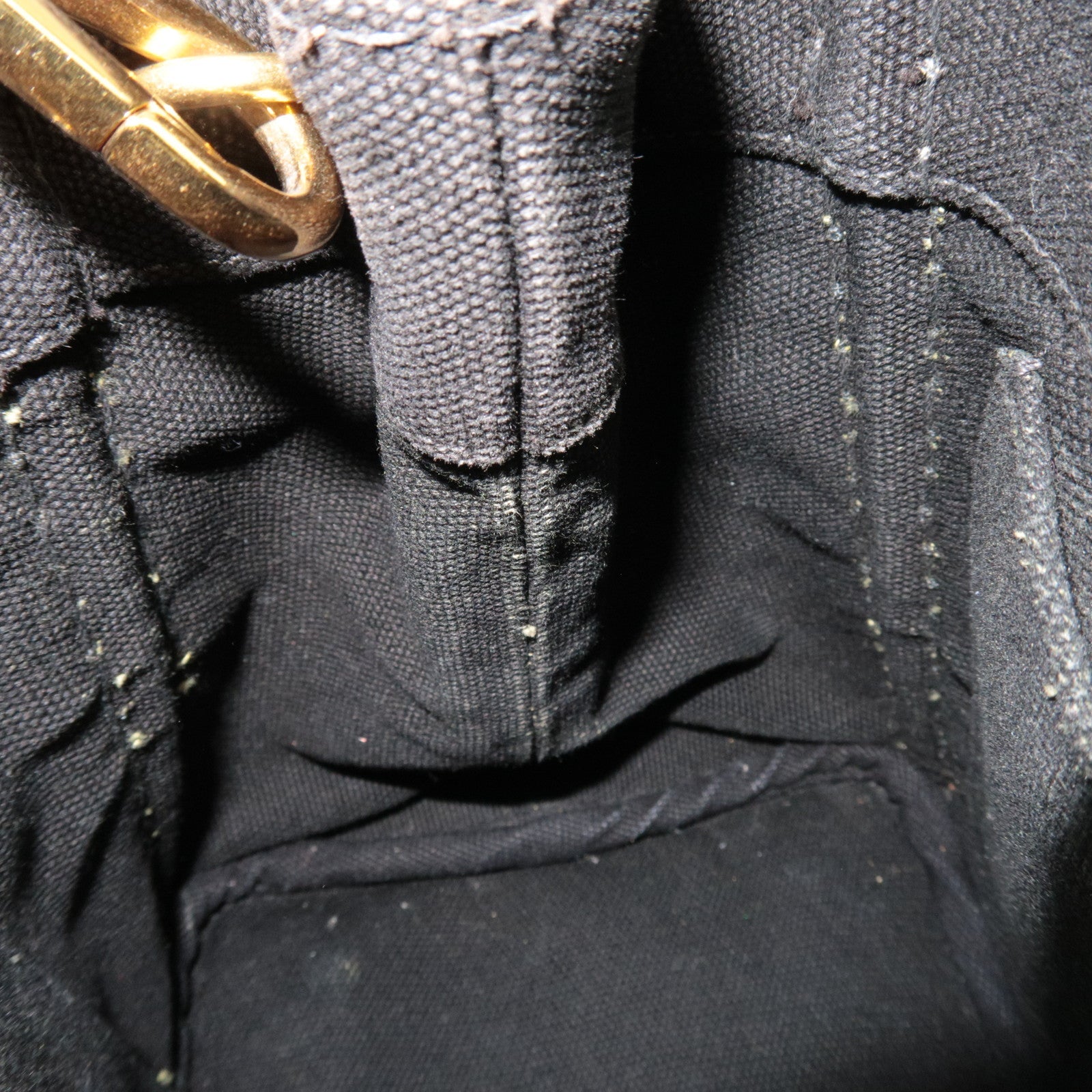 PRADA Canapa Mini Canvas 2Way Tote Bag Black 1BG439