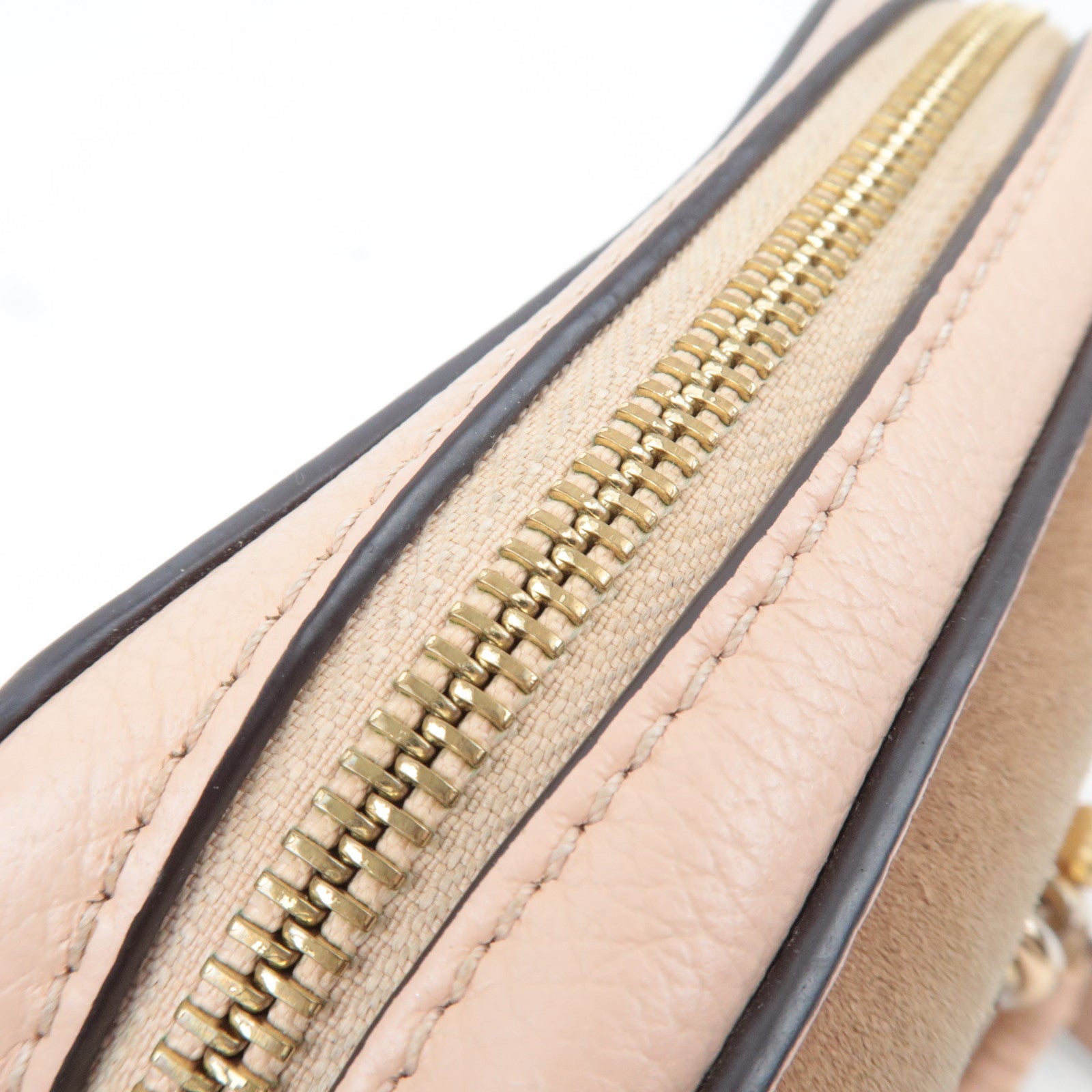 Chloe SEE BY CHLOE Suede Leather Chain Shoulder Bag Pink