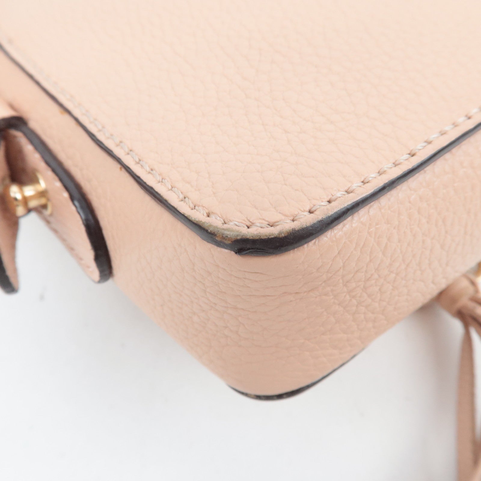 Chloe SEE BY CHLOE Suede Leather Chain Shoulder Bag Pink