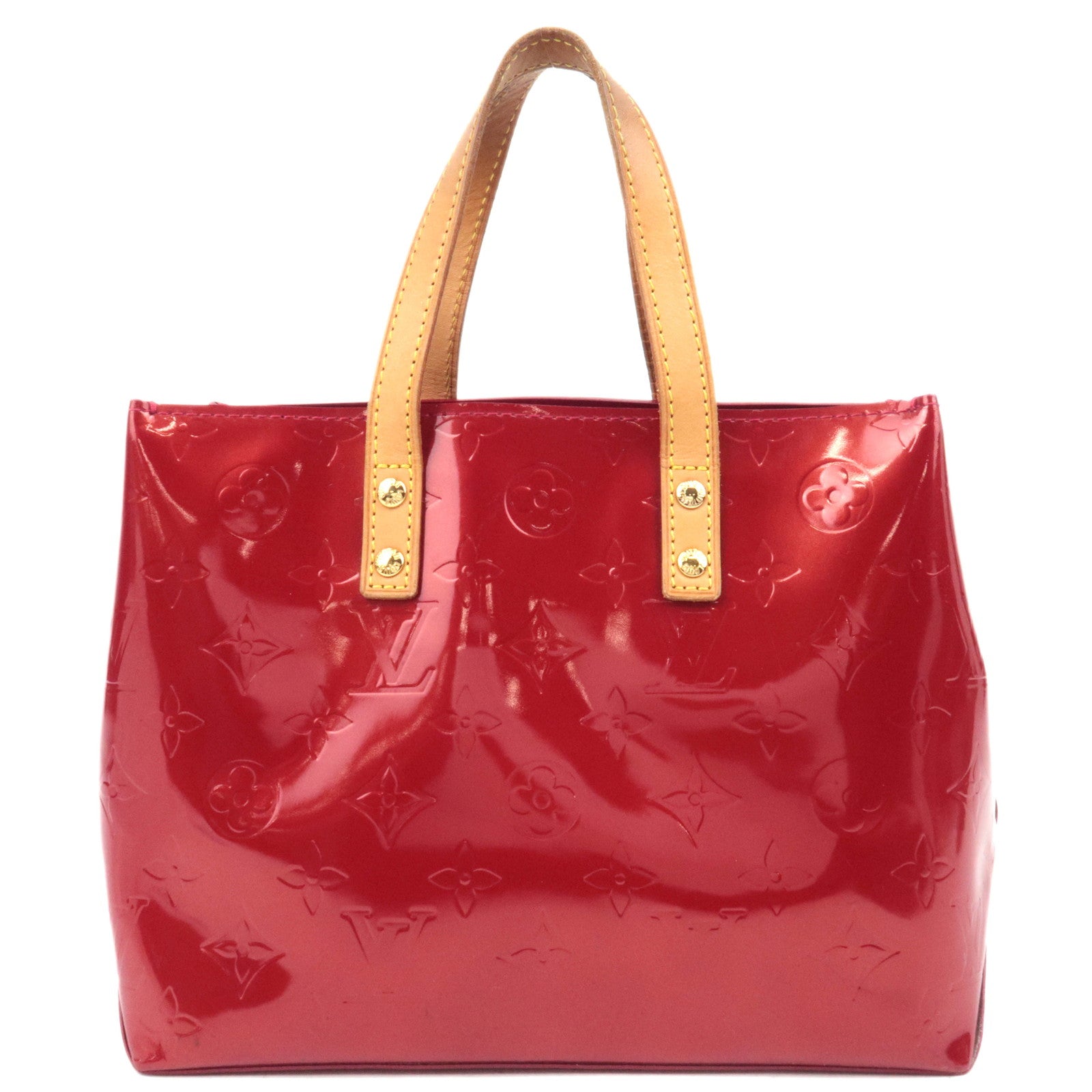 Louis Vuitton Monogram Vernis Reade PM Hand Bag Pomme D'Amour M9199086371