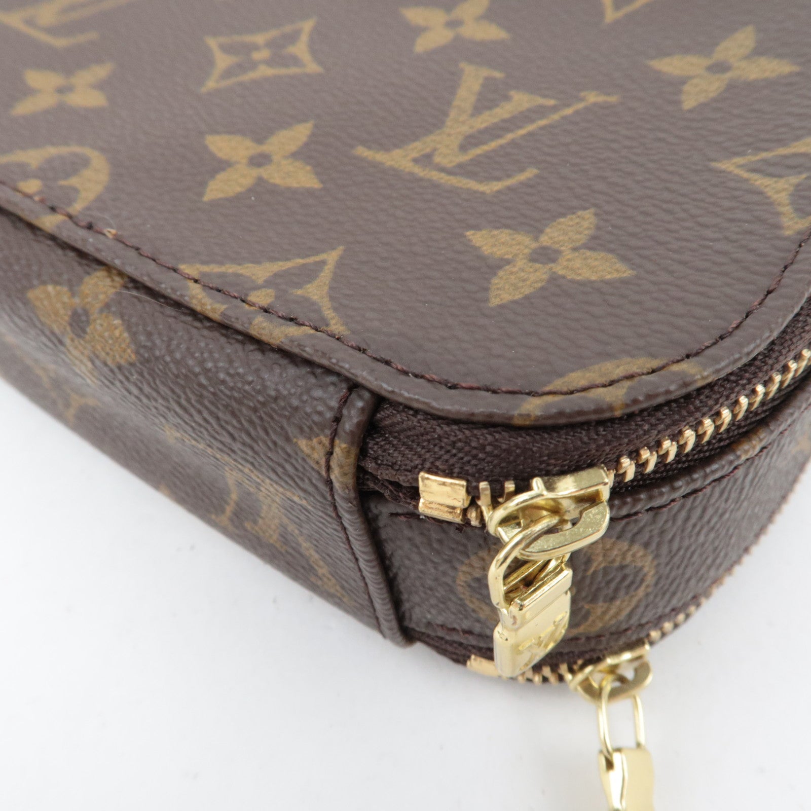 Louis Vuitton Monogram Trousse Brush PM Cosmetic Pouch M47510