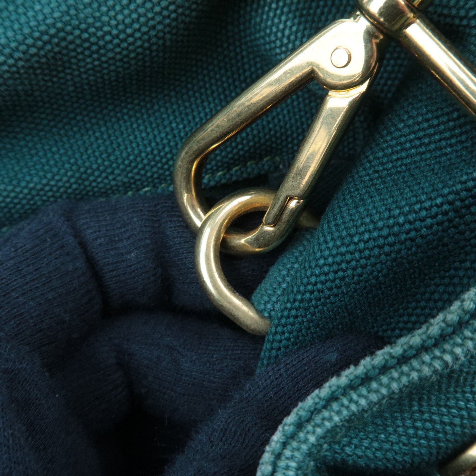 PRADA Canapa Mini 2Way Bag Canvas Green 1BG439