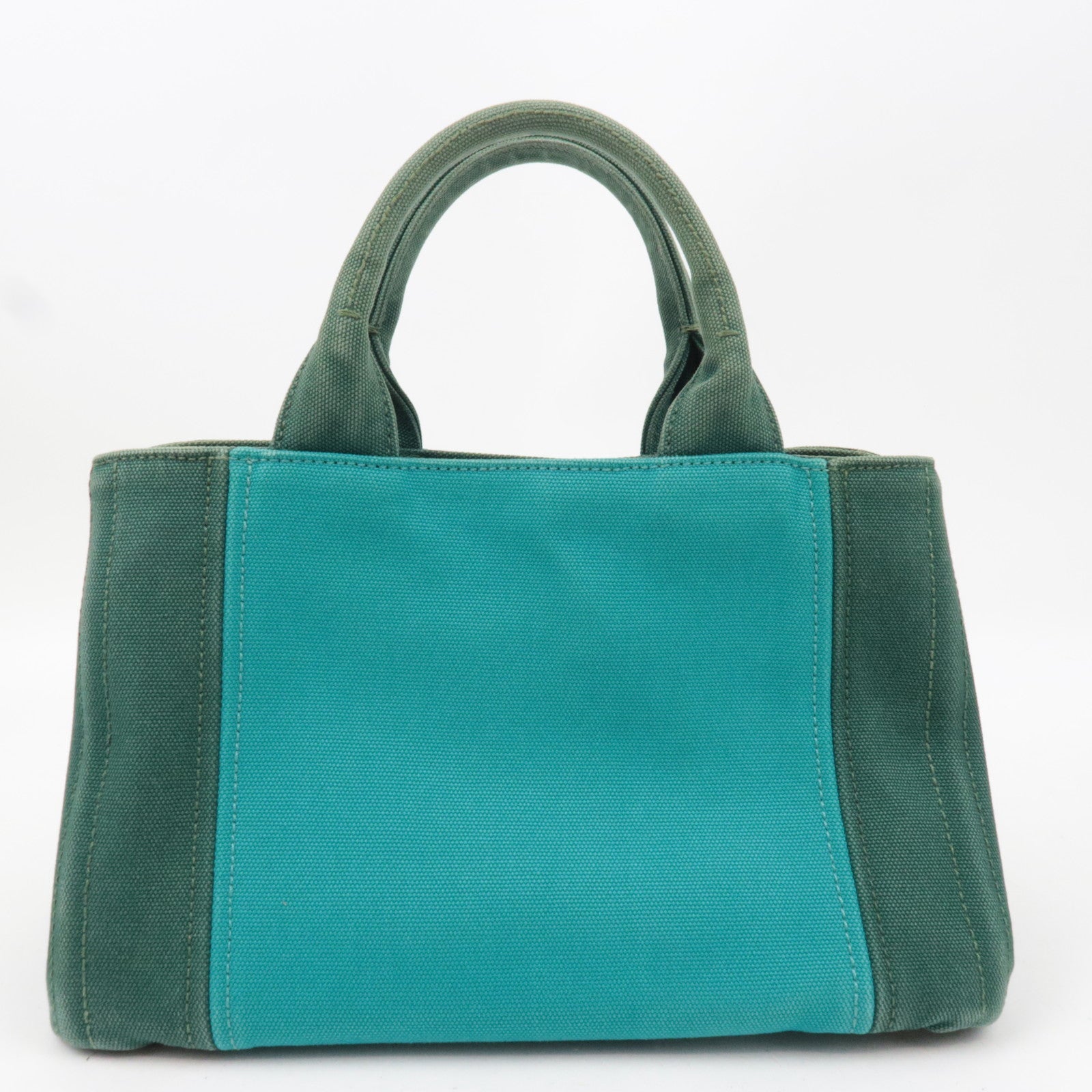 PRADA Canapa Mini 2Way Bag Canvas Green 1BG439
