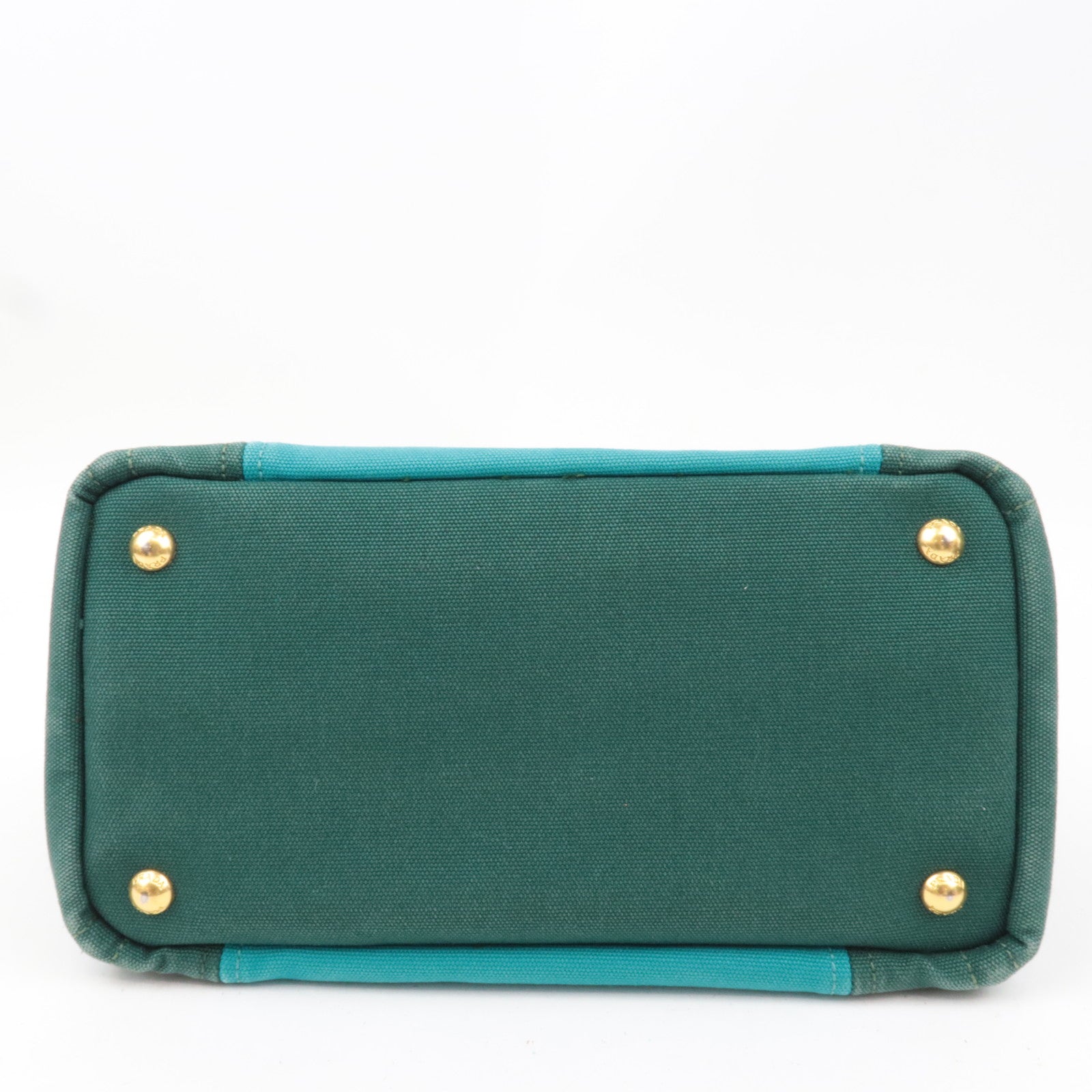 PRADA Canapa Mini 2Way Bag Canvas Green 1BG439