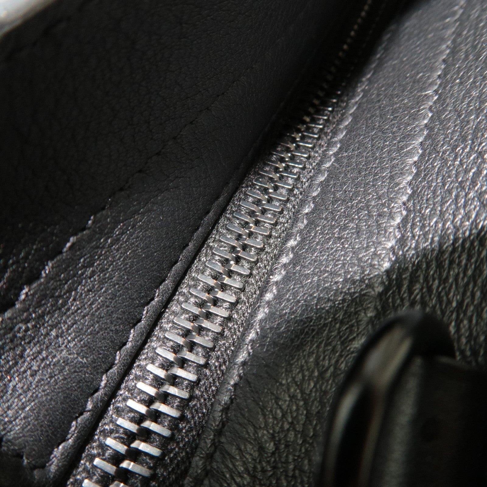 SAINT LAURENT Baby Downtown Cabas Leather 2 Way Bag Black 436834