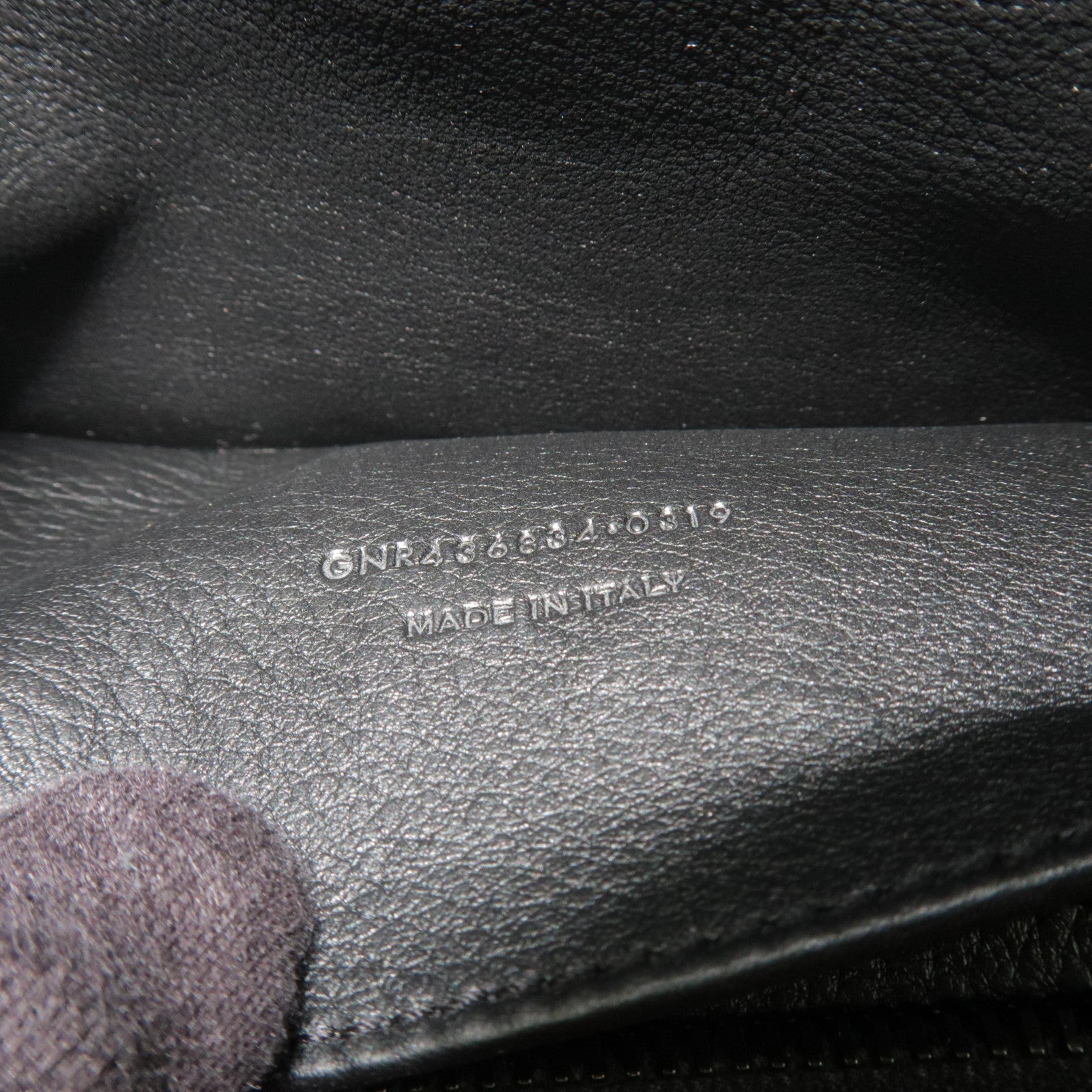 SAINT LAURENT Baby Downtown Cabas Leather 2 Way Bag Black 436834