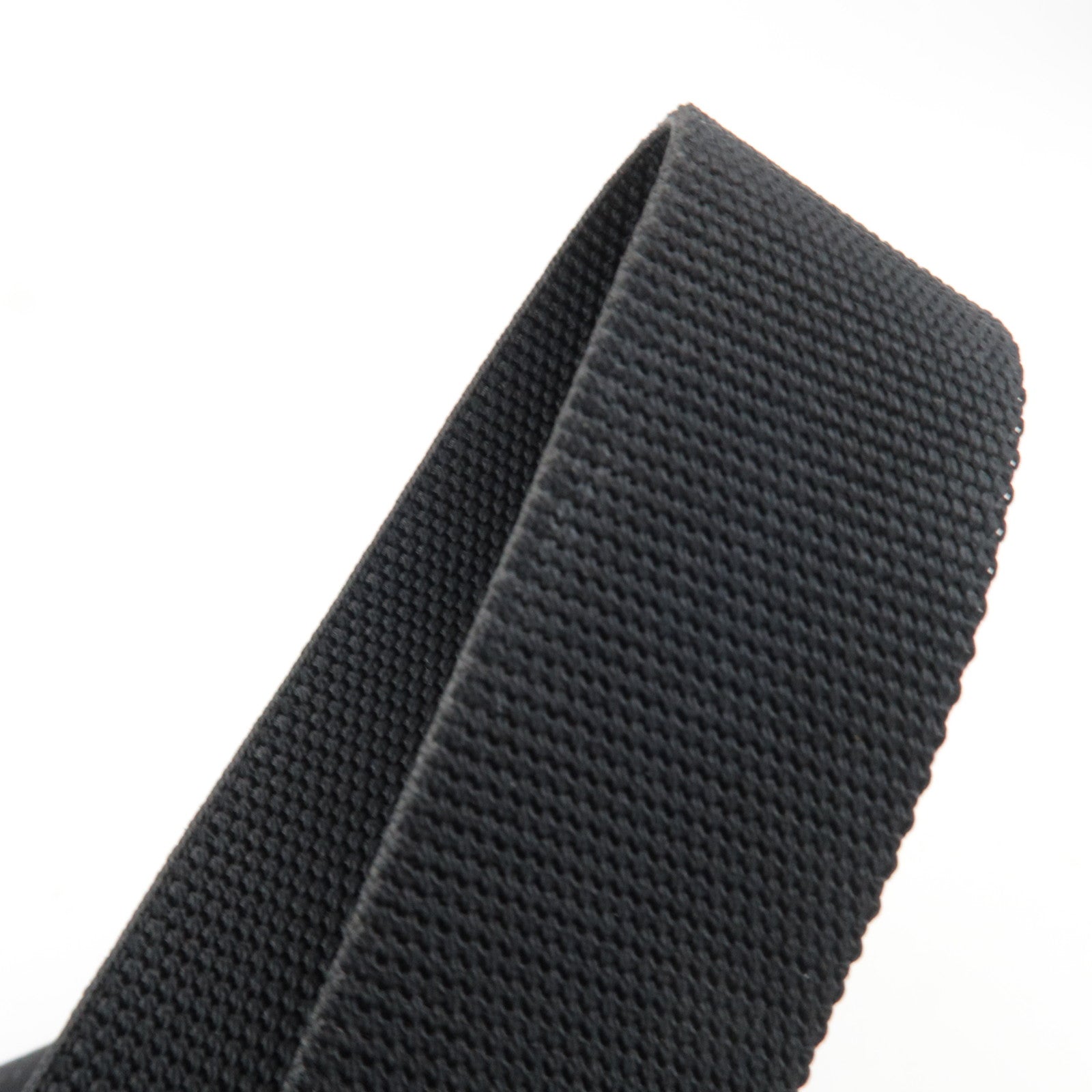 SAINT LAURENT Waist Bag Canvas Leather Black 505973