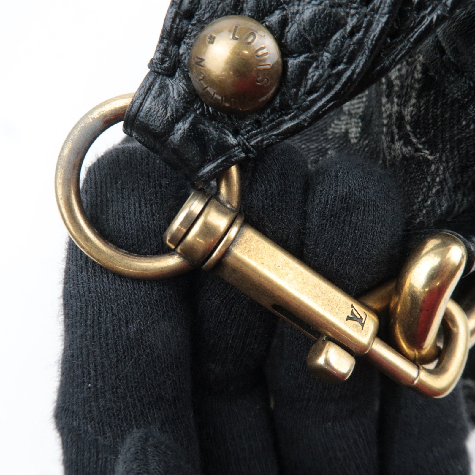 Louis Vuitton Monogram Denim Neo Cabby MM Noir M95351