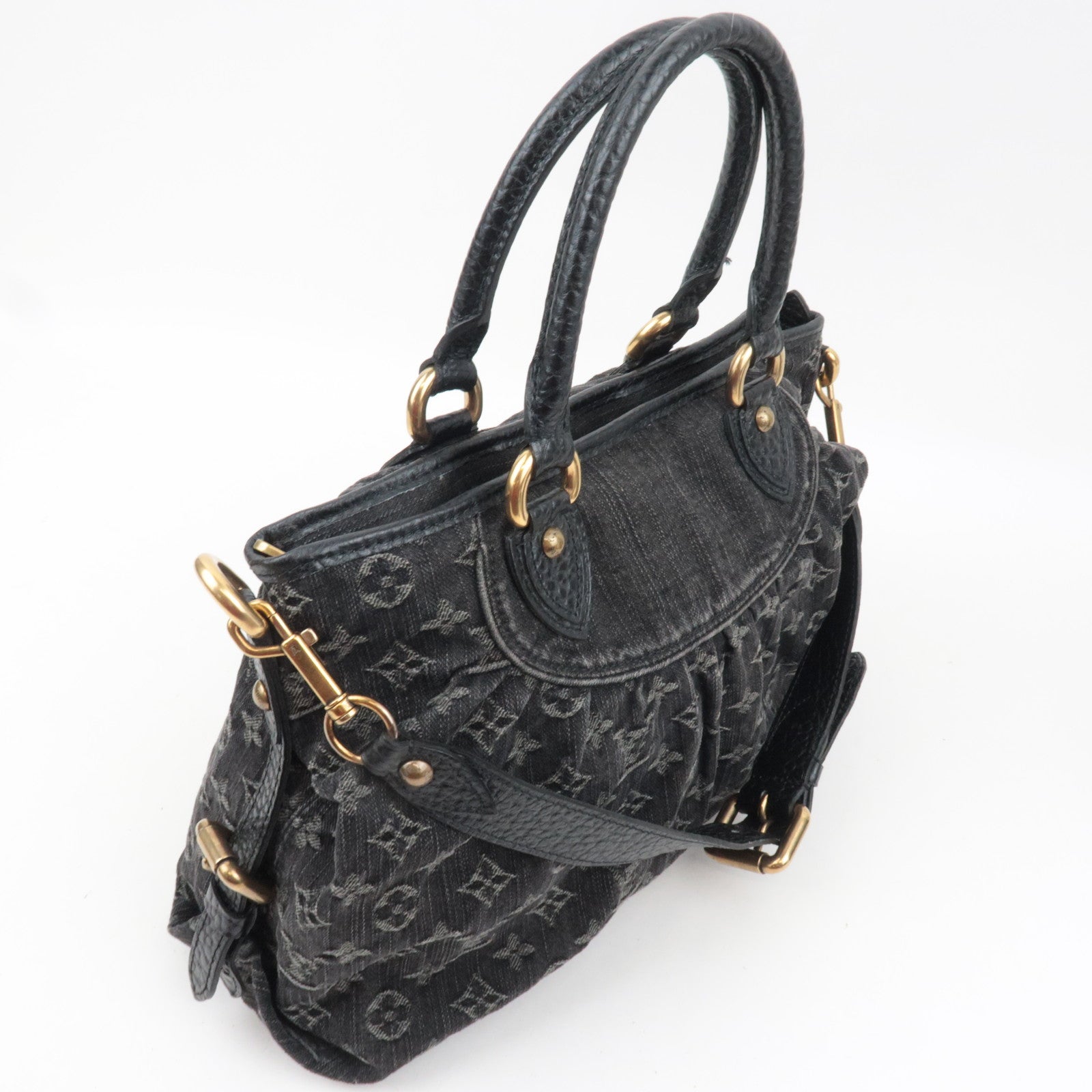 Louis Vuitton Monogram Denim Neo Cabby MM Noir M95351