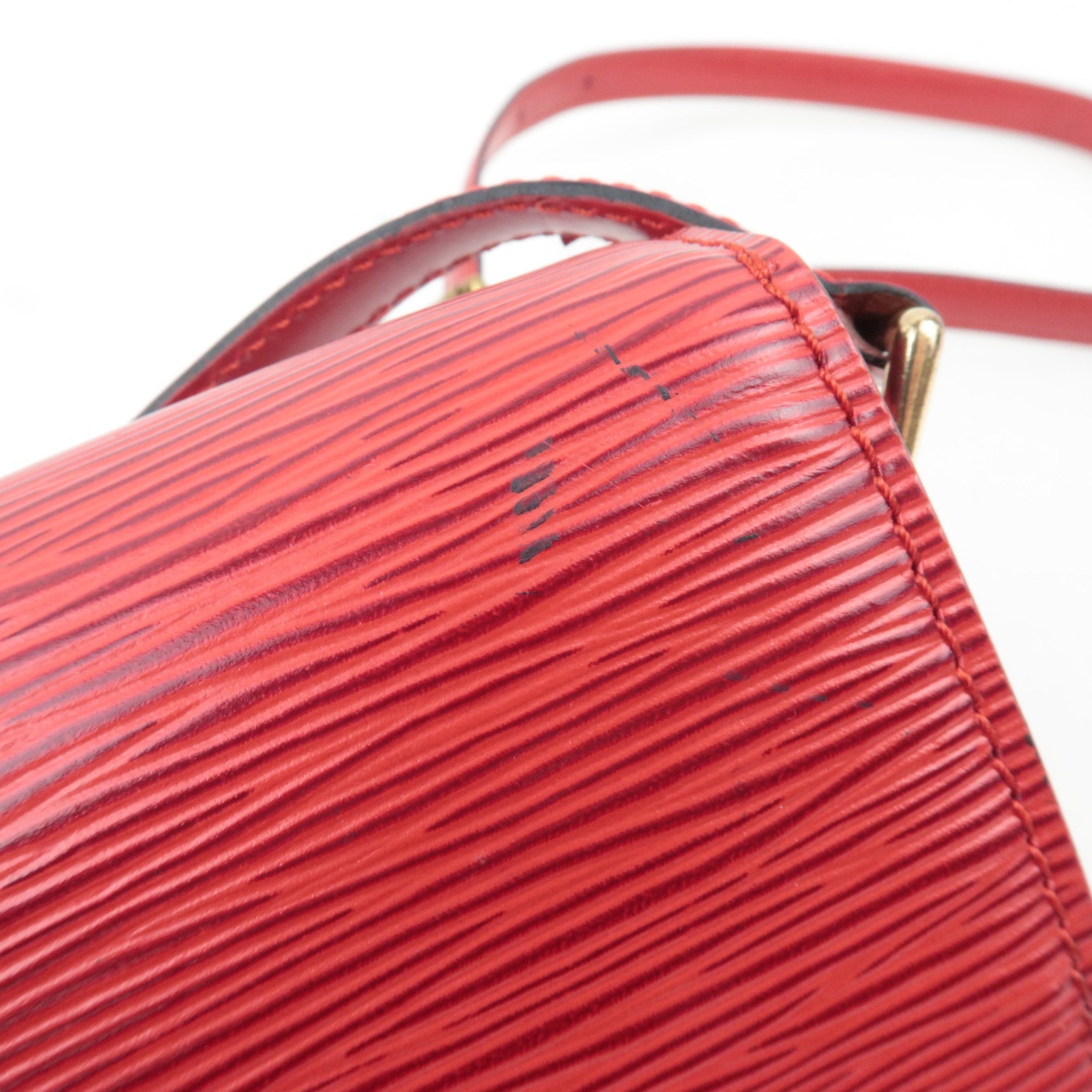 Louis Vuitton Epi Mini Saint Cloud Shoulder Bag Castilian Red M52217