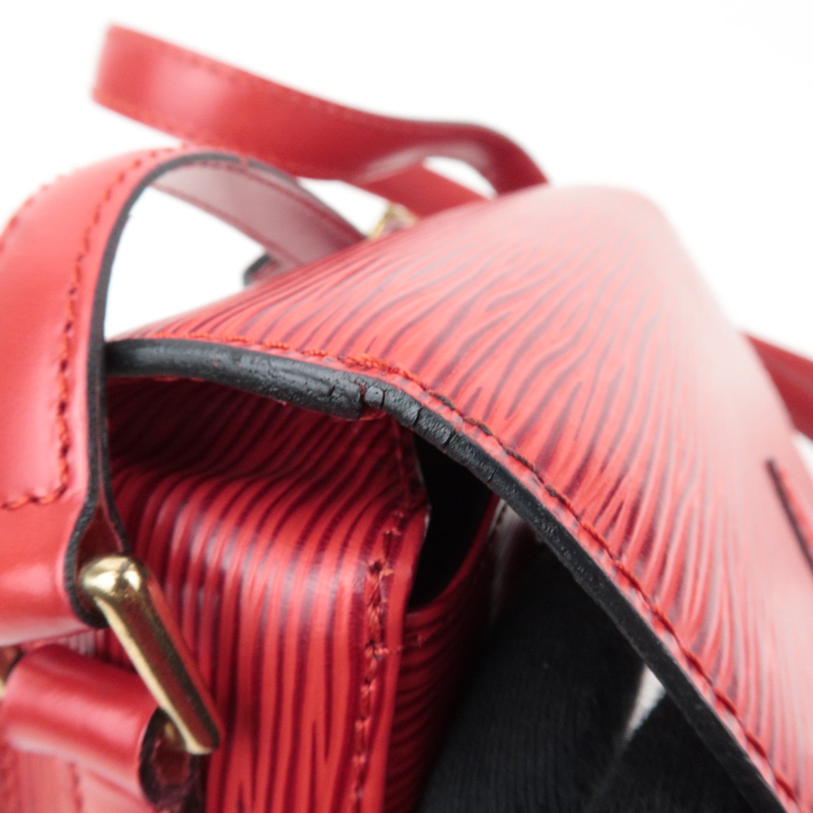 Louis Vuitton Epi Mini Saint Cloud Shoulder Bag Castilian Red M52217