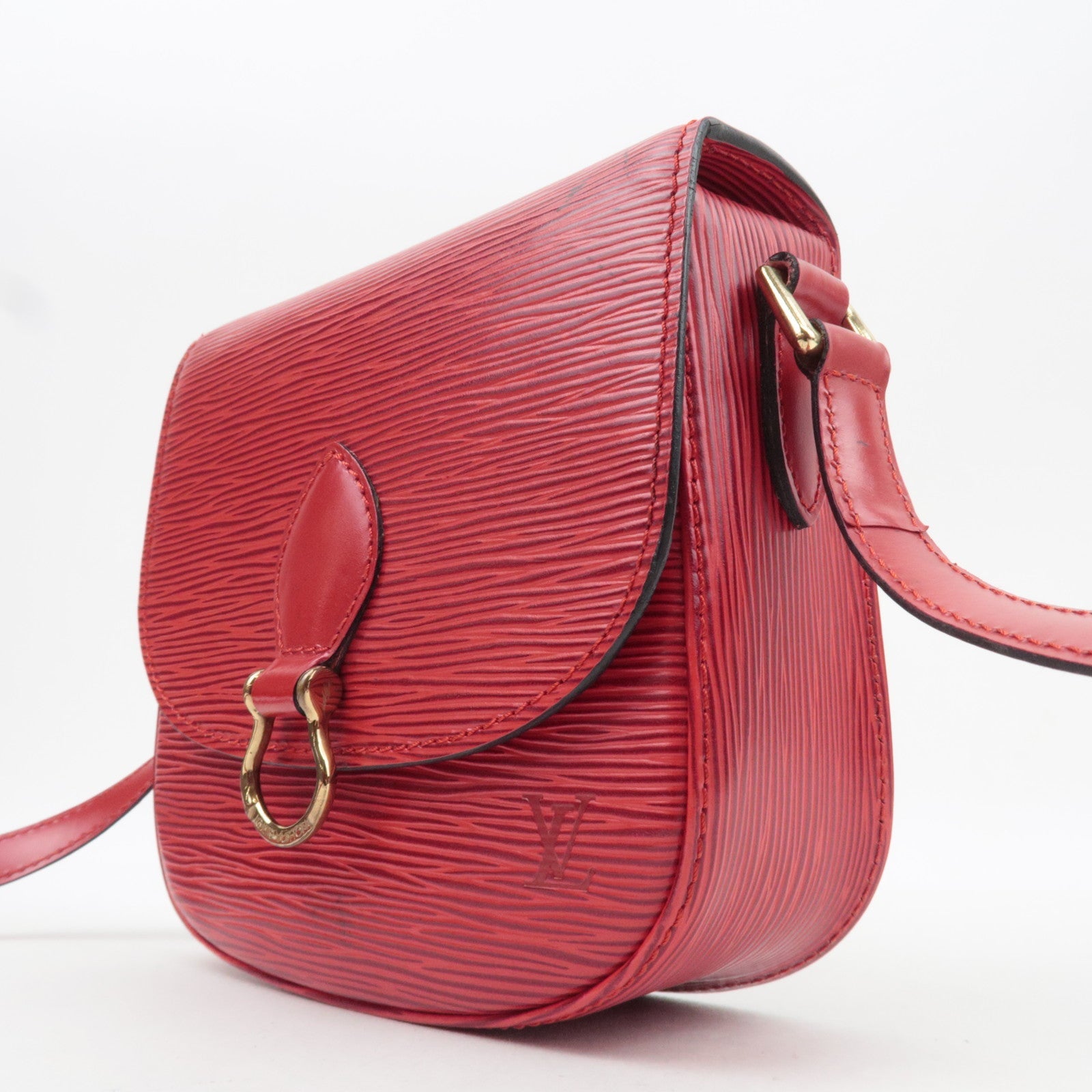 Louis Vuitton Epi Mini Saint Cloud Shoulder Bag Castilian Red M52217