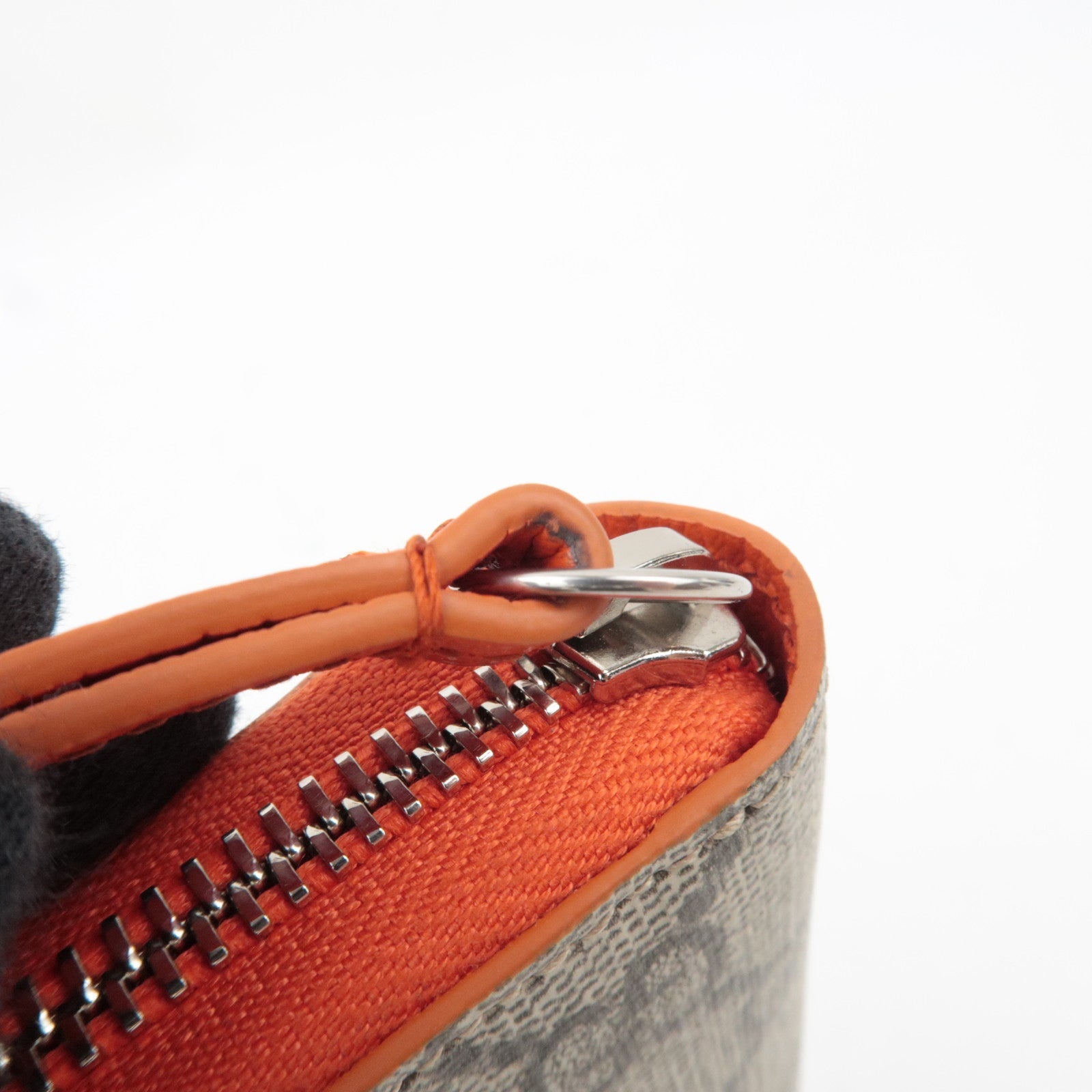 GUCCI Long Wallet GG Supreme Leather Beige Orange 822051