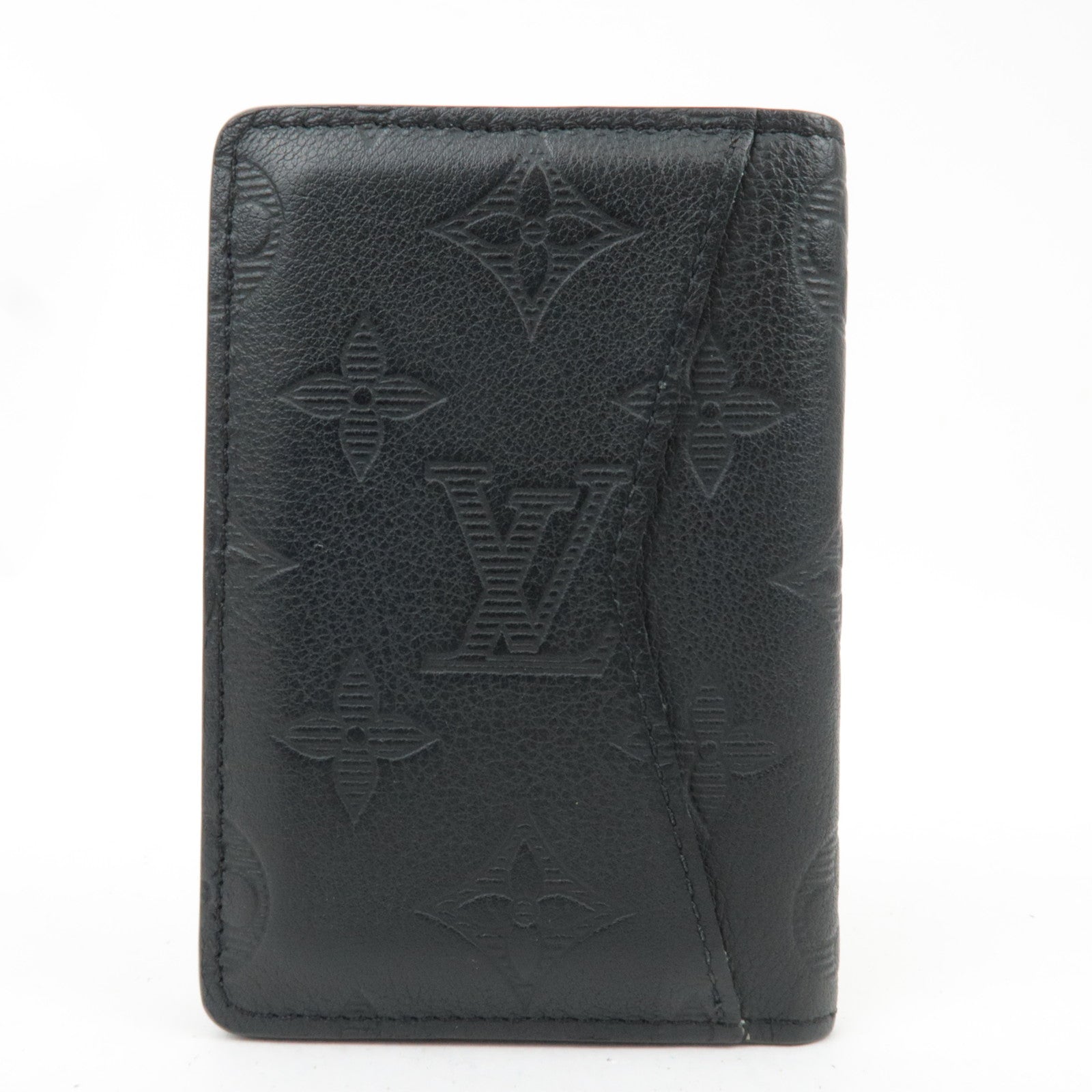 Louis Vuitton Monogram Taurillon Organizer De Poche Card Case Noir M69044