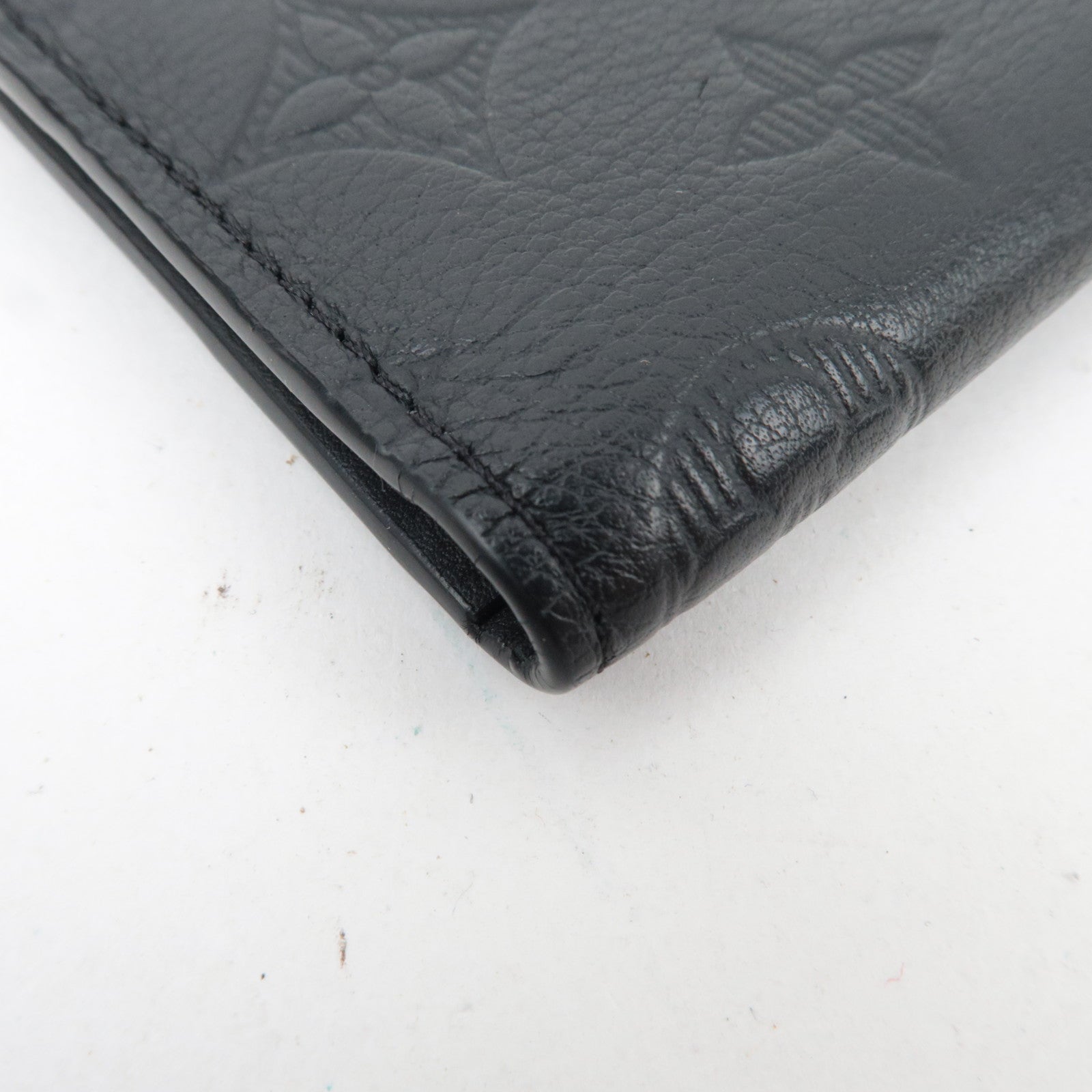 Louis Vuitton Monogram Taurillon Organizer De Poche Card Case Noir M69044