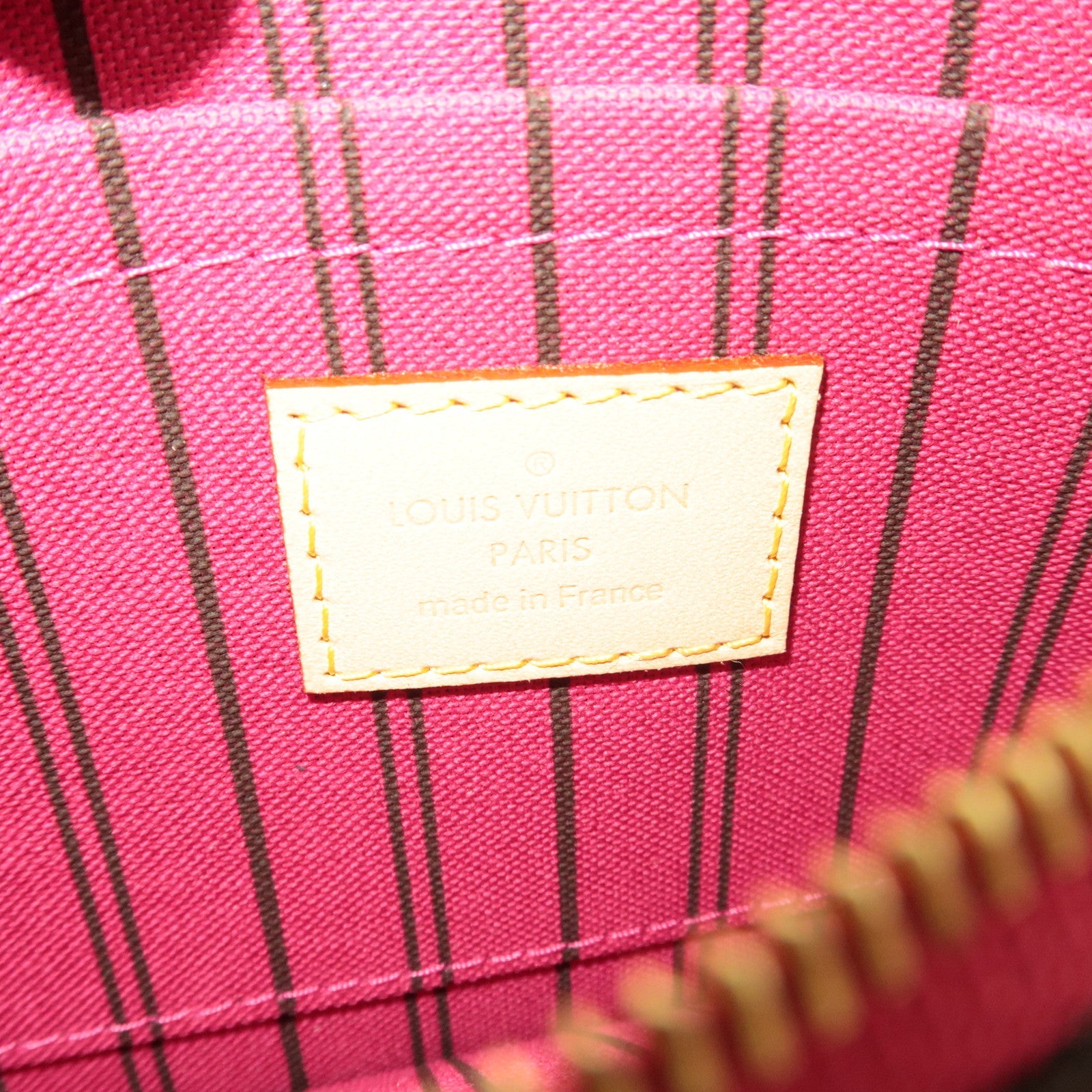 Louis Vuitton Monogram Pouch for Neverfull PM Fuchsia