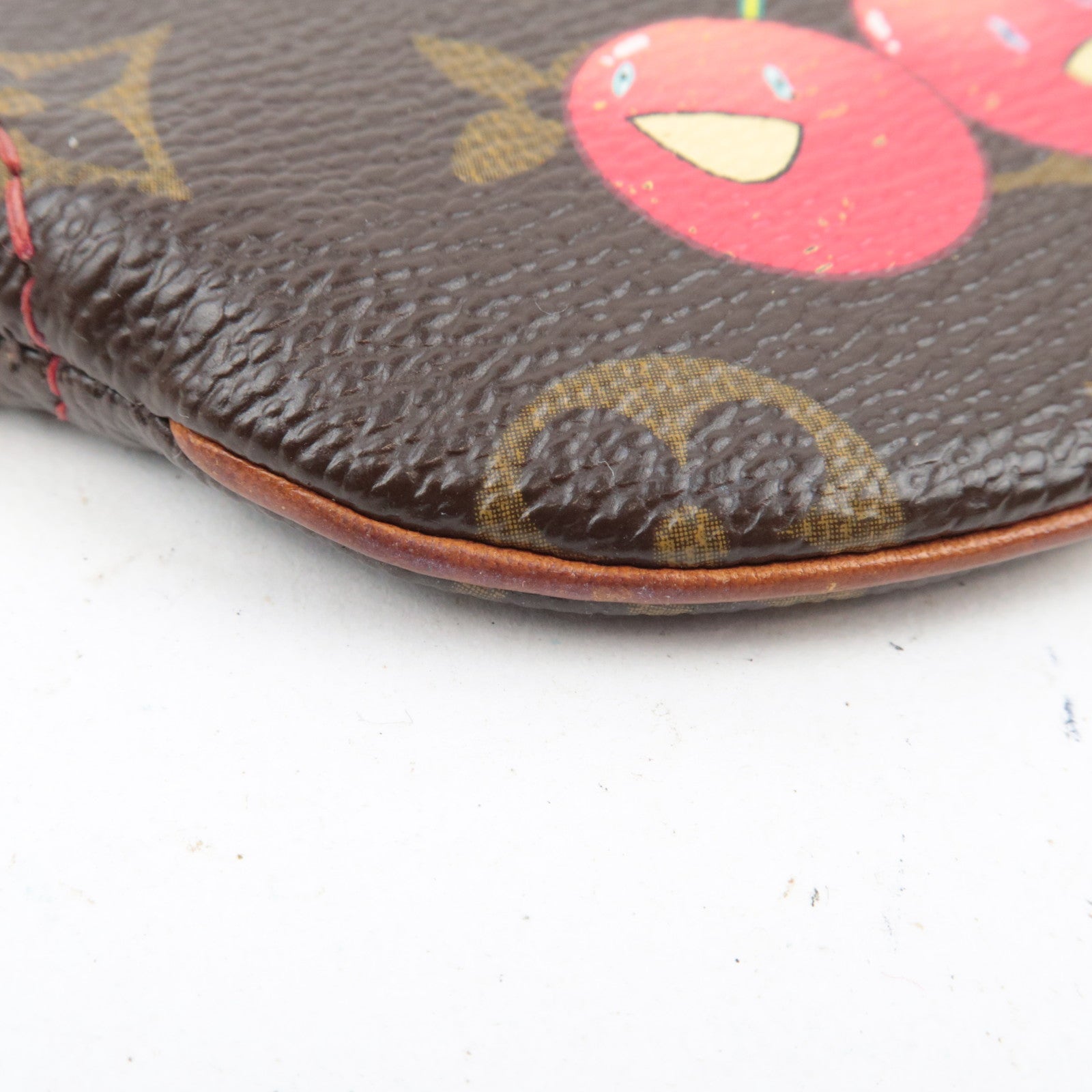 Louis Vuitton Monogram Cherry Porte Monnaie Rond Coin Case M95043