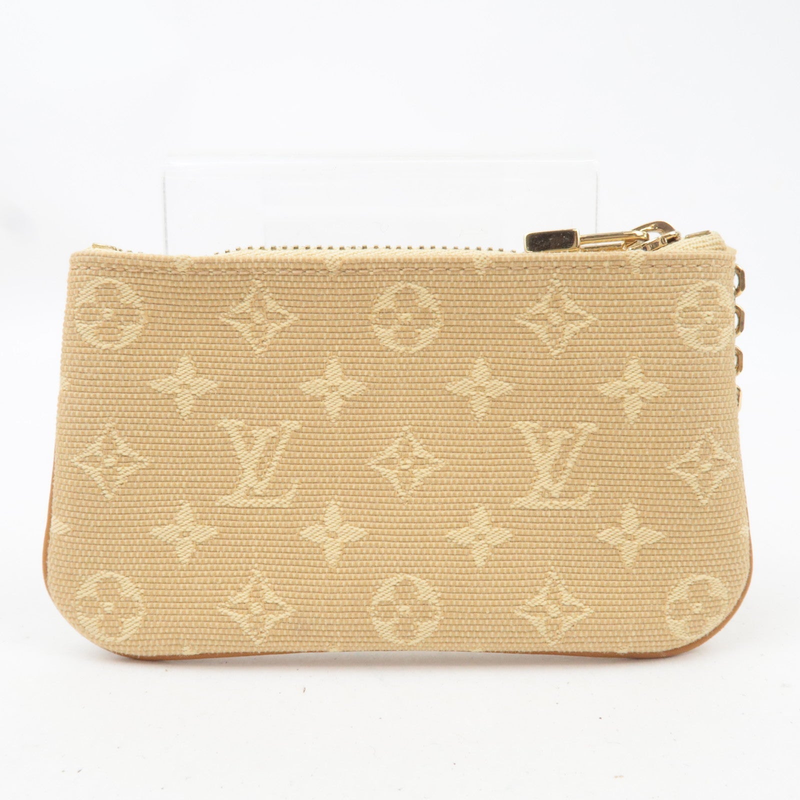 Louis Vuitton Monogram Mini Pochette Cles Coin Case Beige M92438
