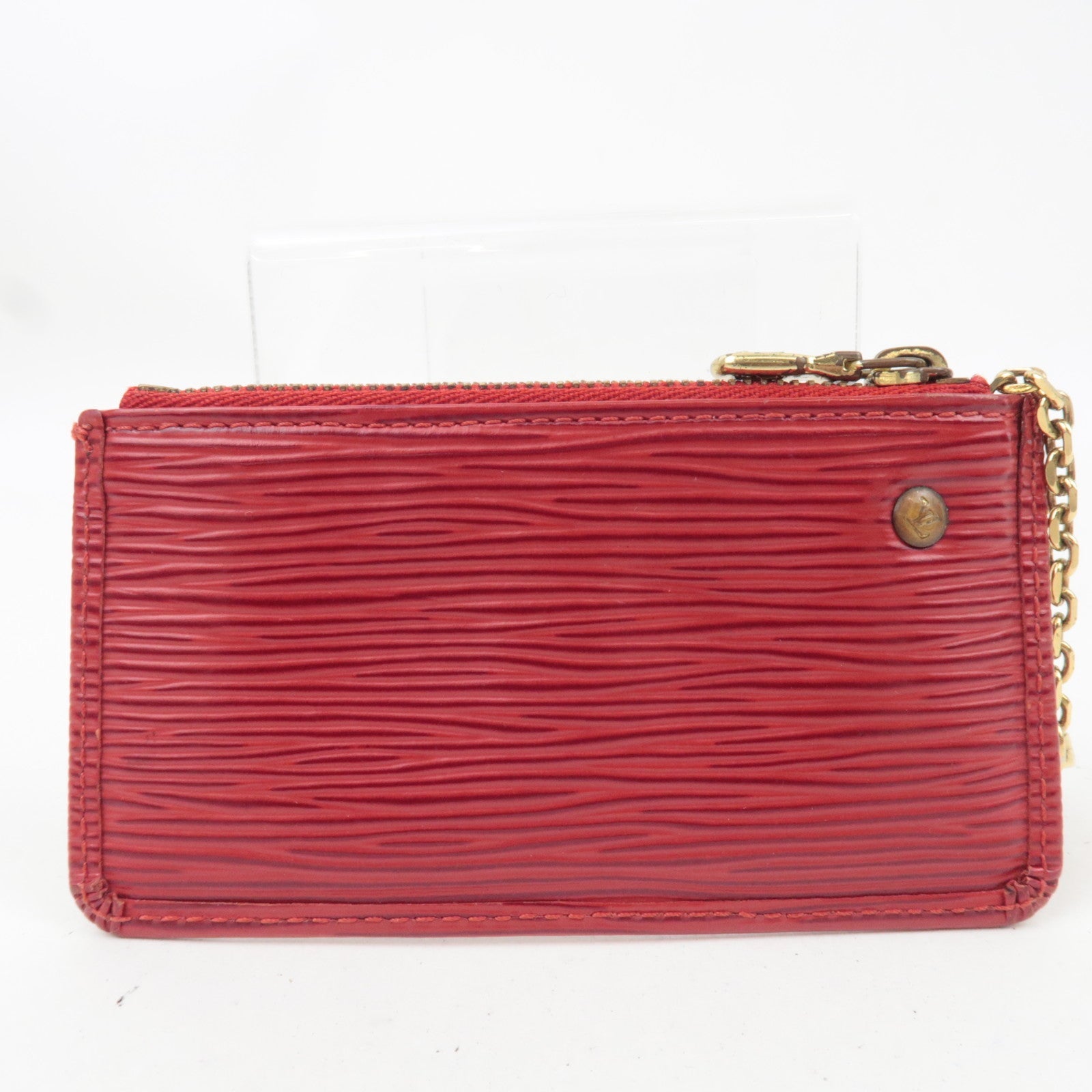 Louis Vuitton Epi Pochette Cles Coin Case Castilian Red M63807