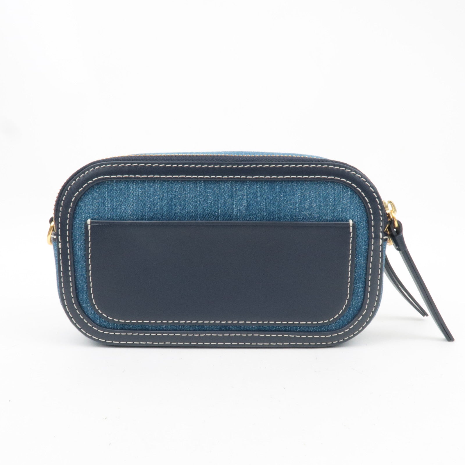 TORY BURCH Denim Leather Shoulder Bag