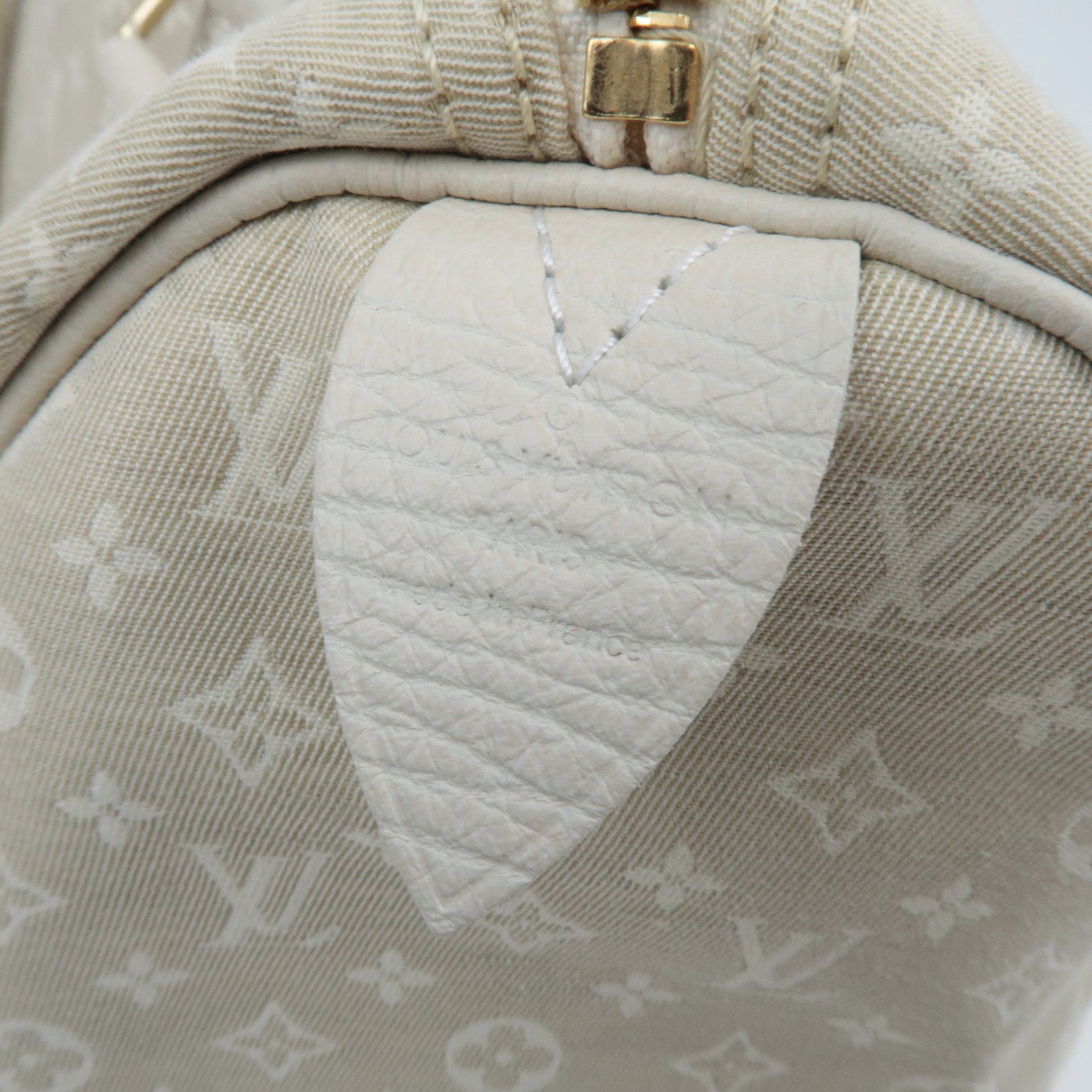 Louis Vuitton Monogram Mini Lin Speedy 30 Handbag Dunne M95319