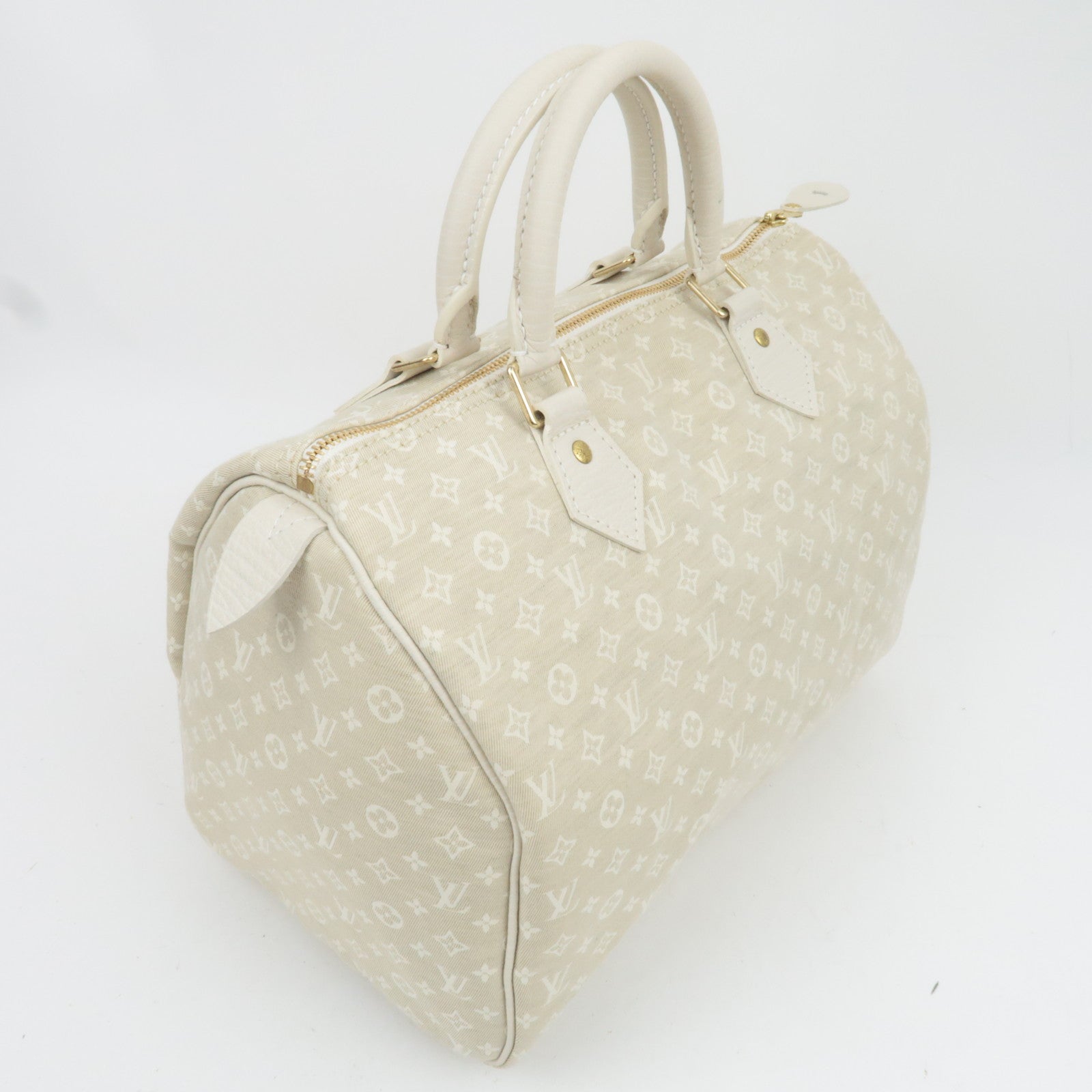 Louis Vuitton Monogram Mini Lin Speedy 30 Handbag Dunne M95319