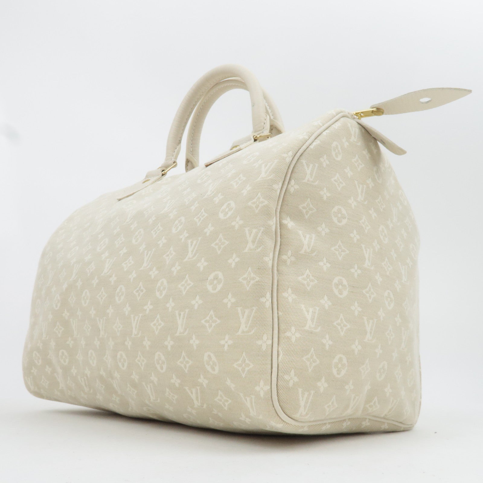 Louis Vuitton Monogram Mini Lin Speedy 30 Handbag Dunne M95319