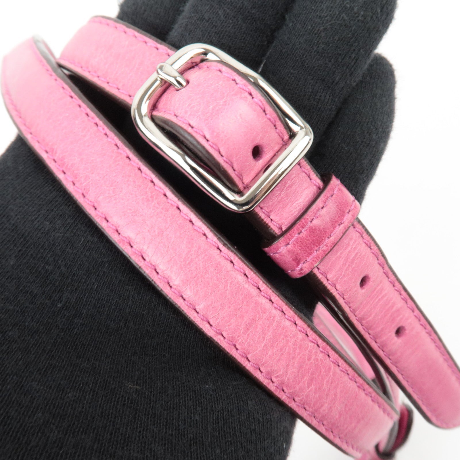 COACH Signature 2Way Canvas Leather Handbag Beige Pink 19034