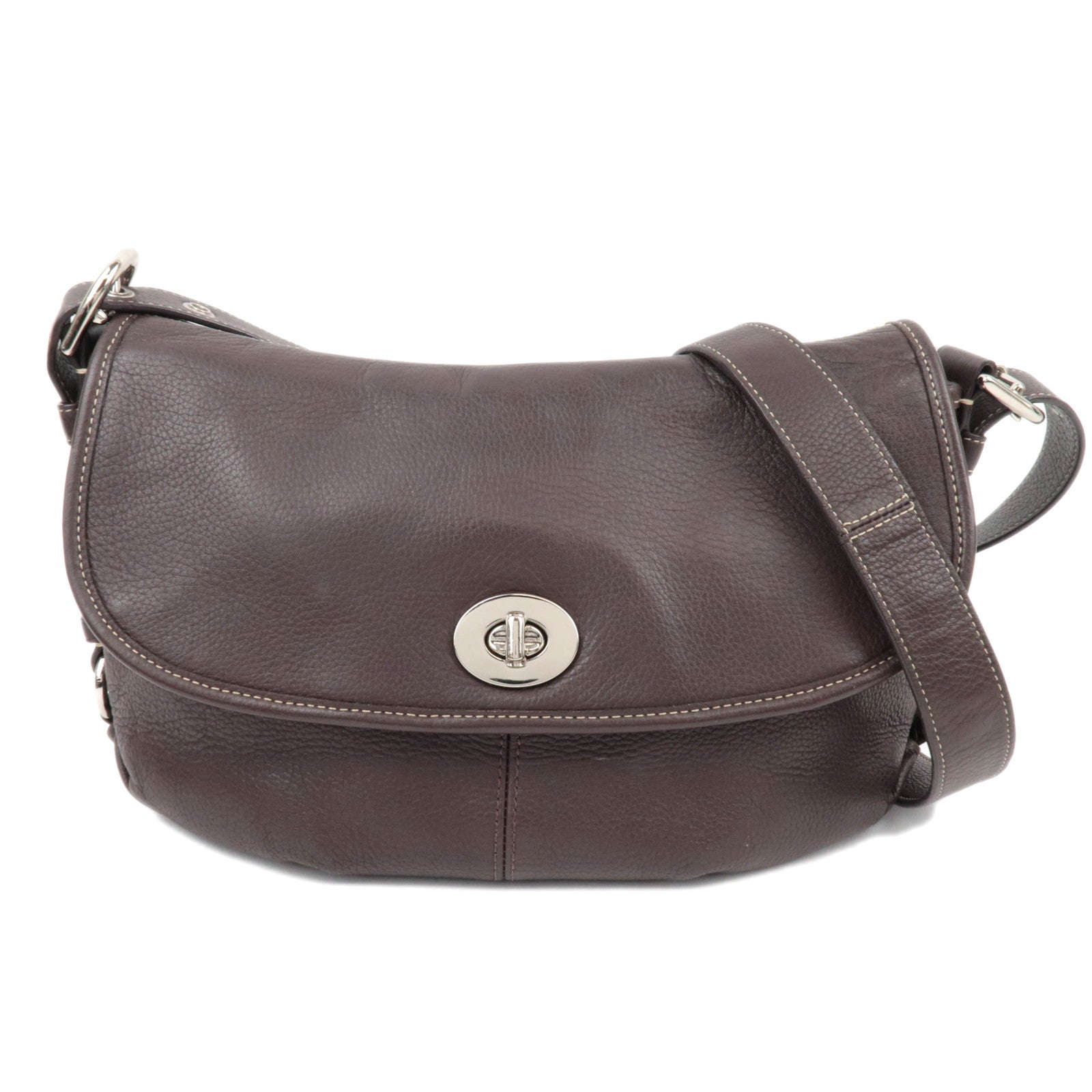 COACH Leather Shoulder Bag Brown F1517086772