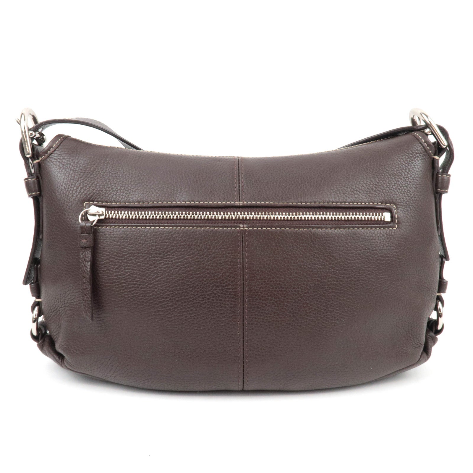 COACH Leather Shoulder Bag Brown F15170