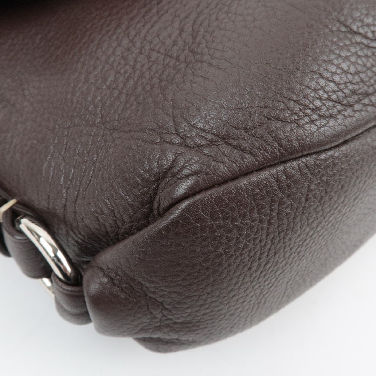 COACH Leather Shoulder Bag Brown F15170