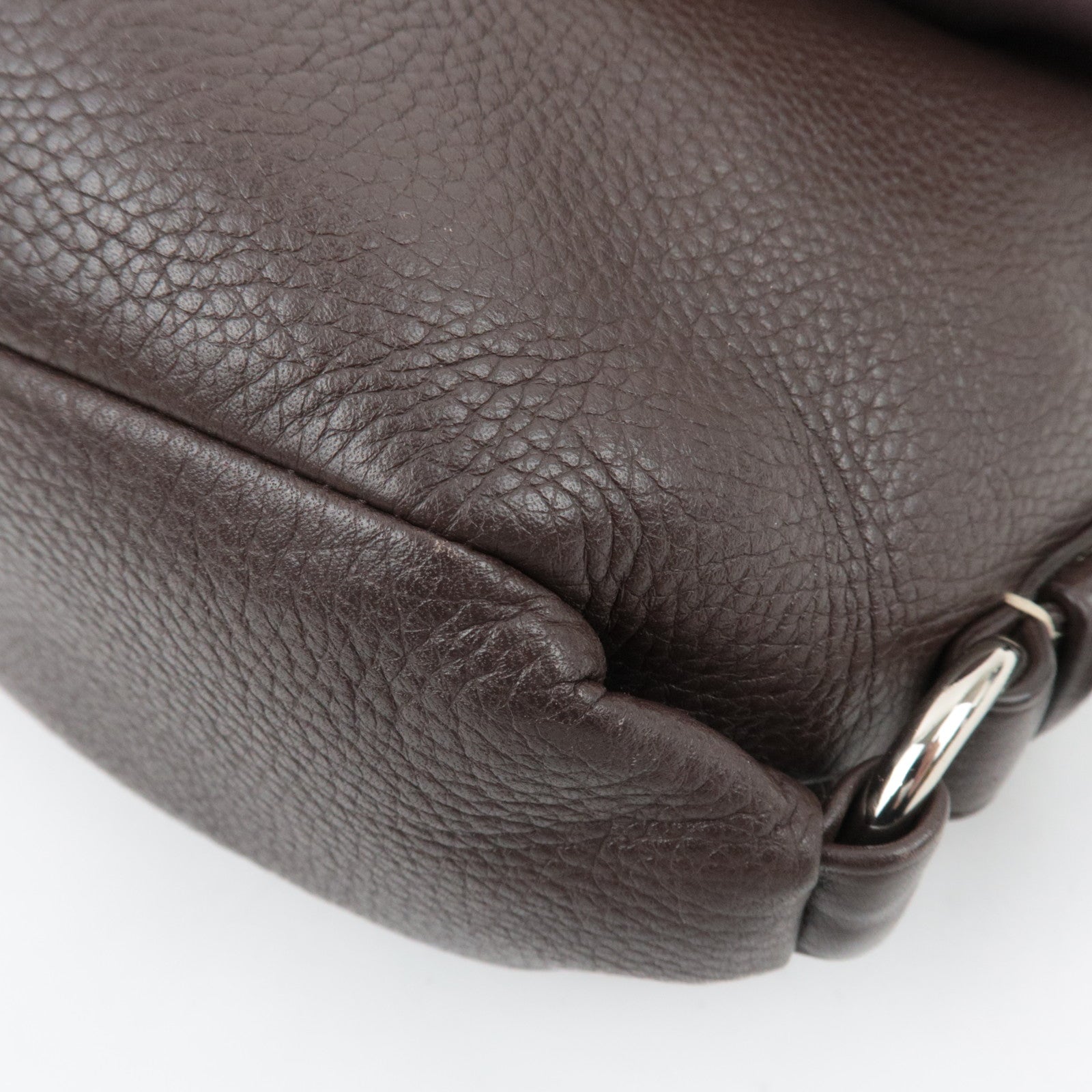 COACH Leather Shoulder Bag Brown F15170