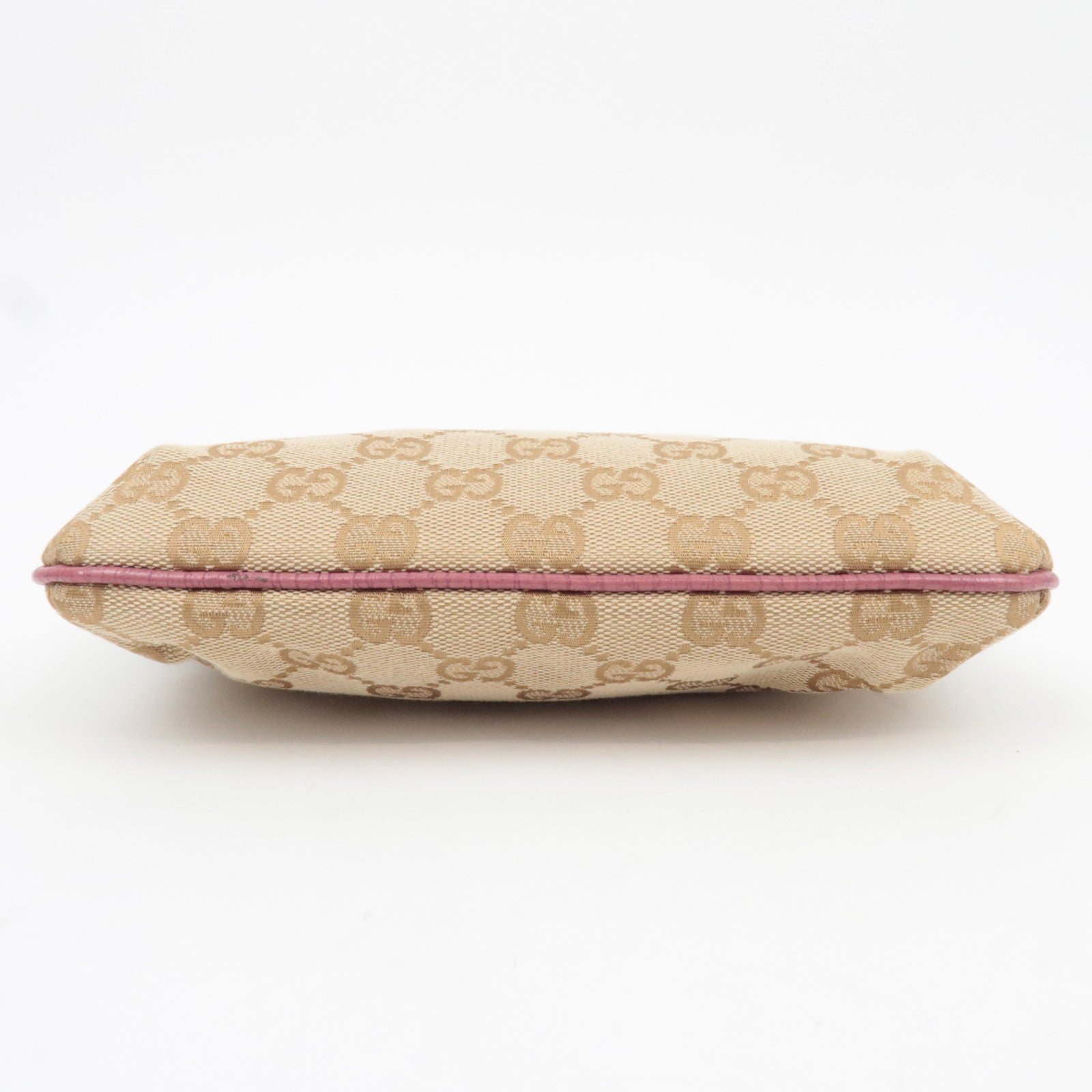 GUCCI GG Canvas Small Pouch Beige Pink 152507