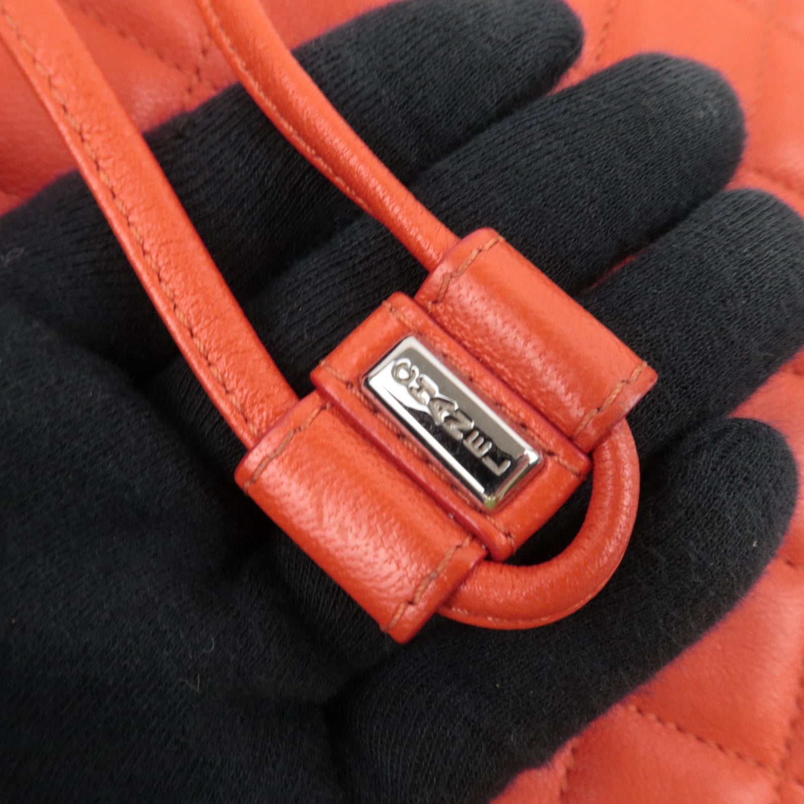 CHANEL Matelasse Lambskin Backpack Red Multicolor