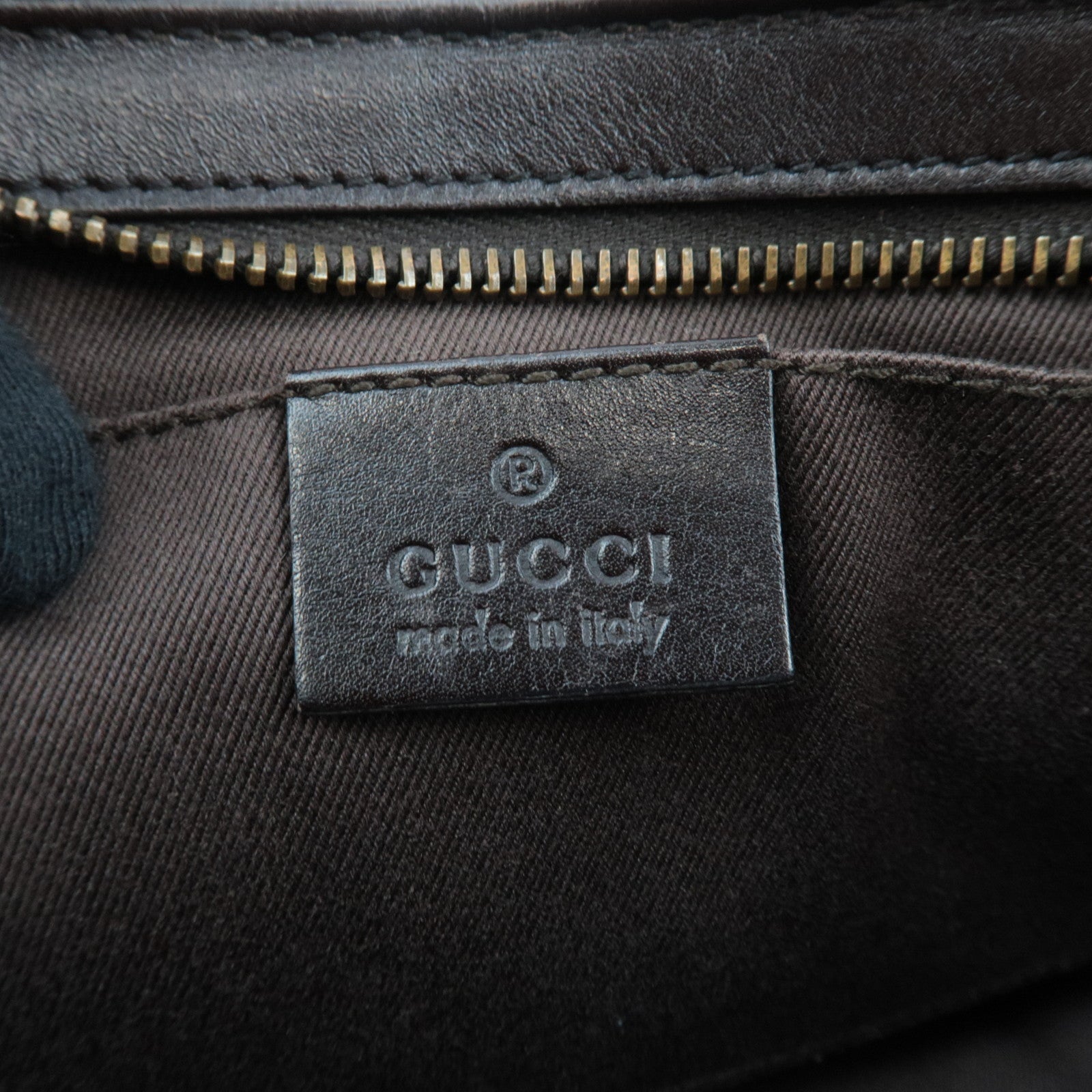 GUCCI Shoulder Bag GG Canvas Leather Beige Brown 106644