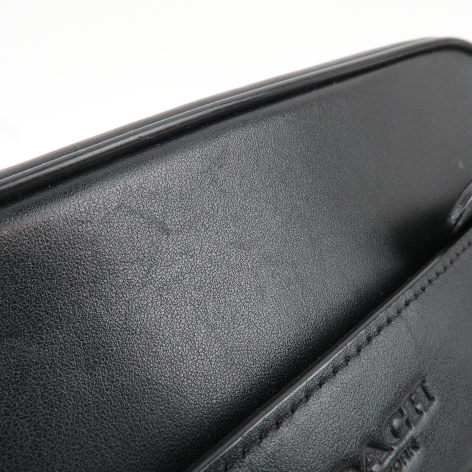 COACH Signature PVC Leather Shoulder Bag Black F28456