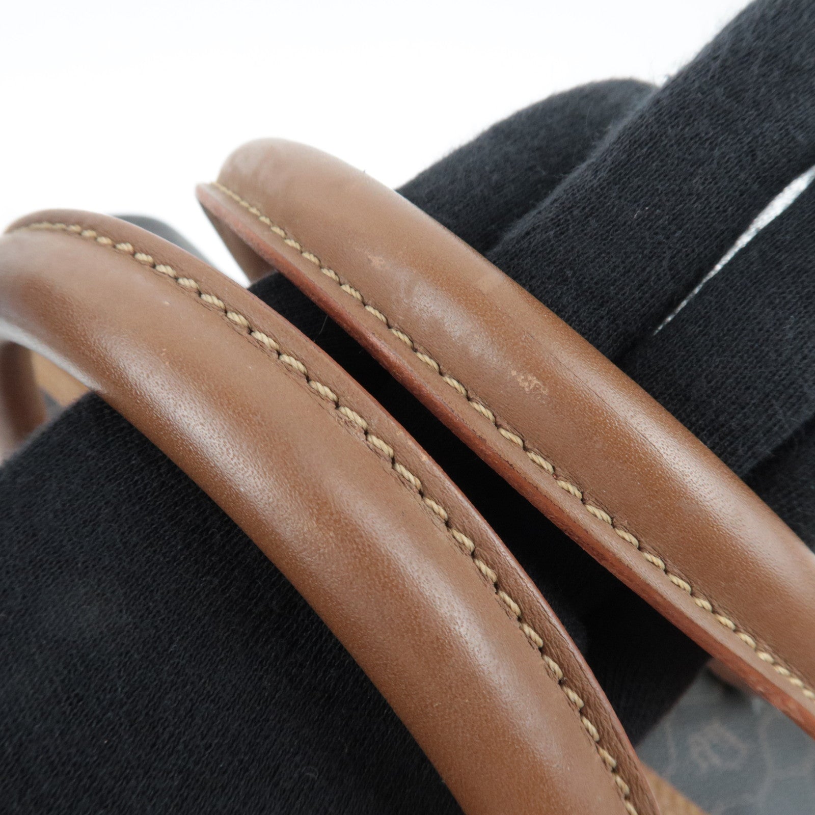 Christian Dior Honeycomb PVC Leather Boston Bag Black Brown