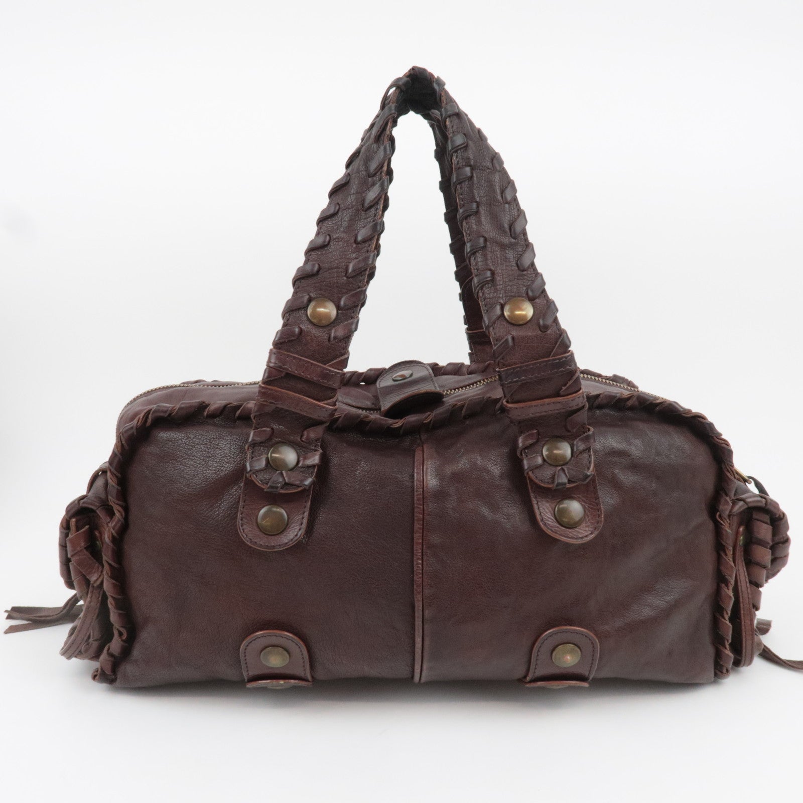 Chloe Silverado Leather Handbag Brown