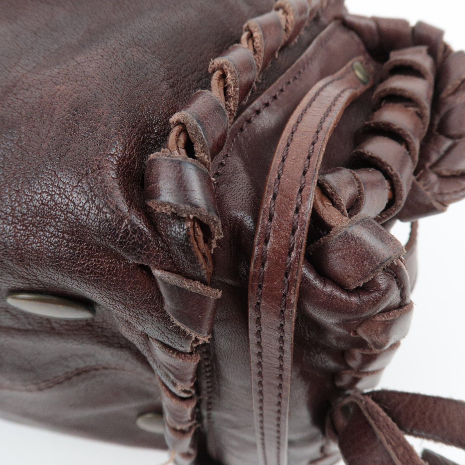 Chloe Silverado Leather Handbag Brown