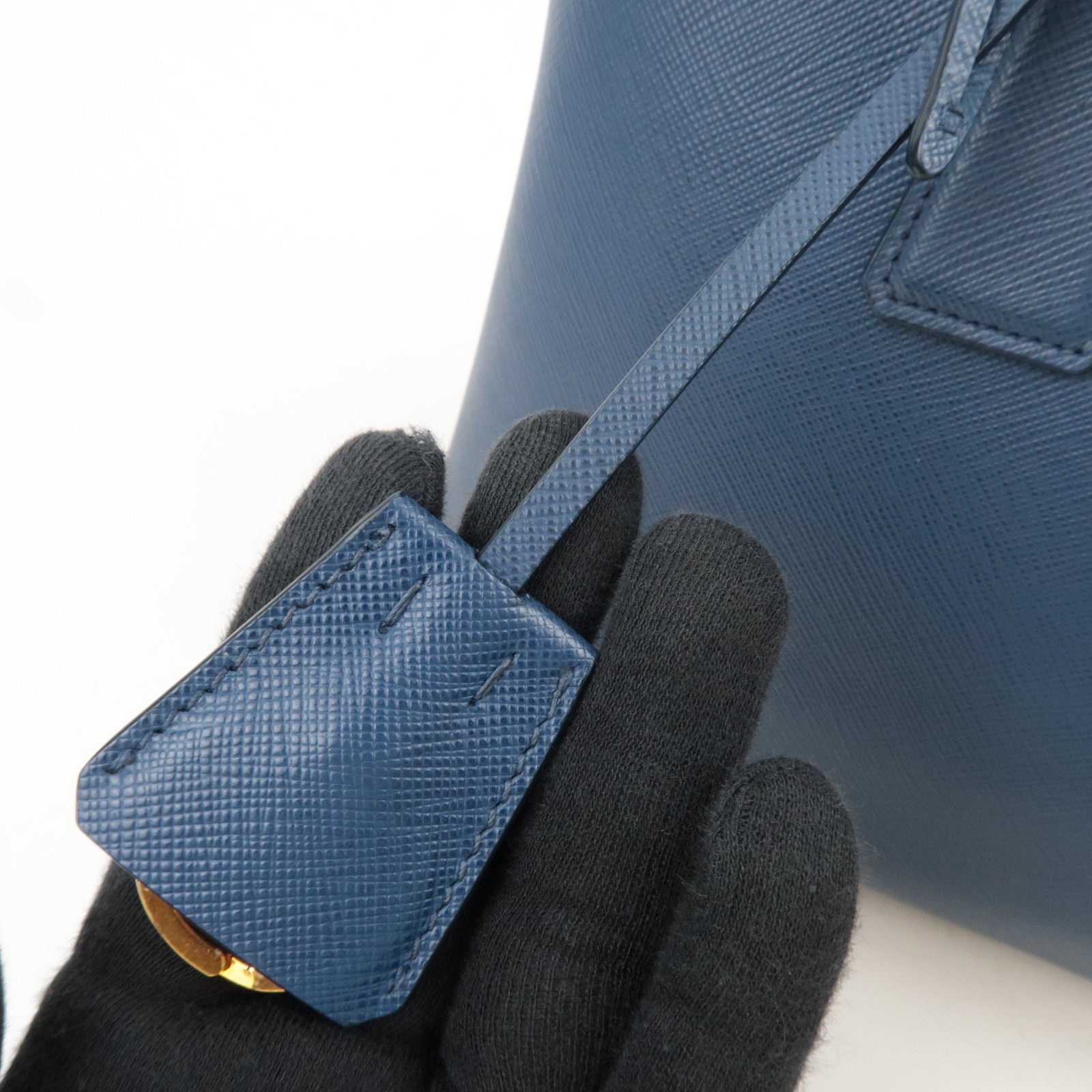 PRADA Saffiano Leather Handbag Blue