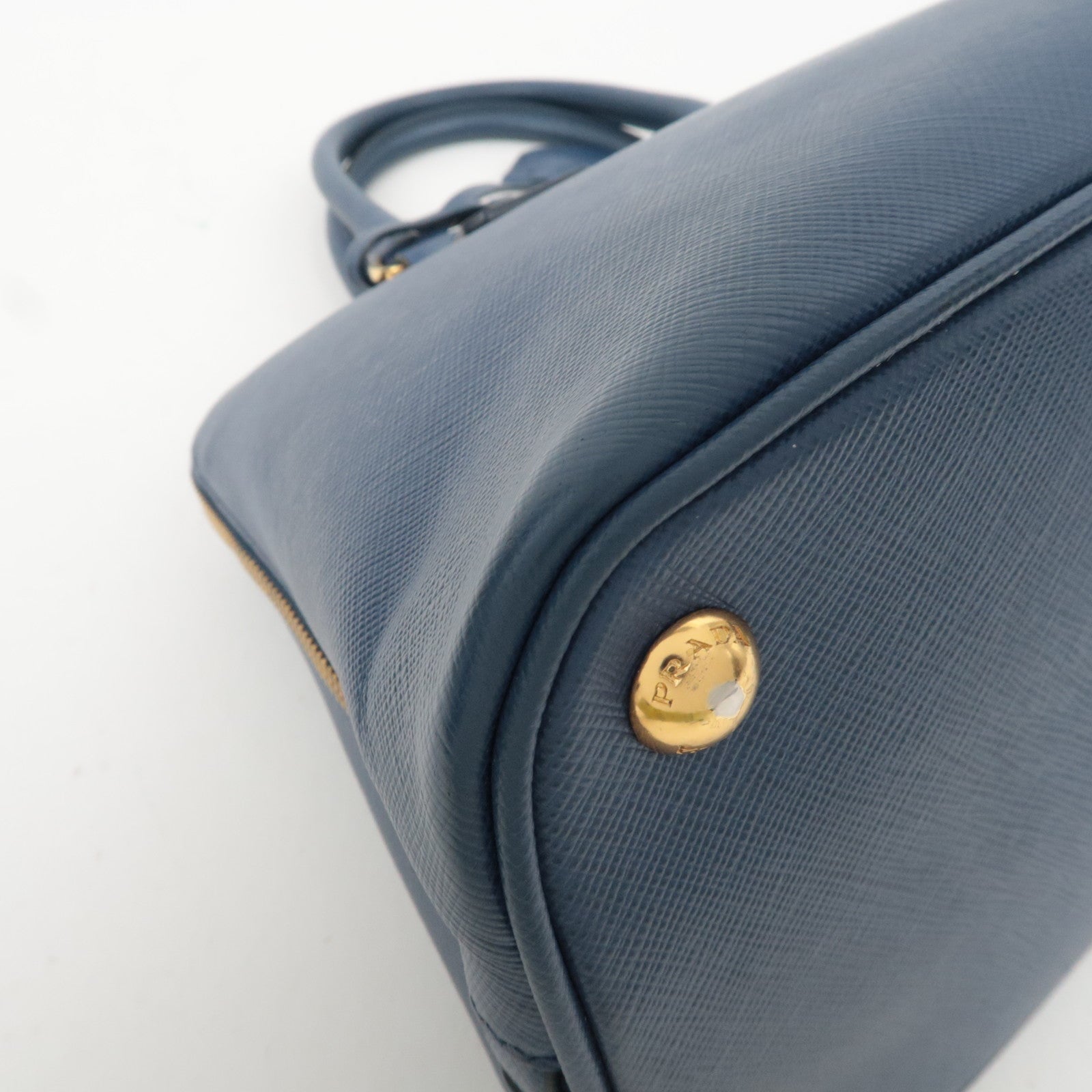 PRADA Saffiano Leather Handbag Blue