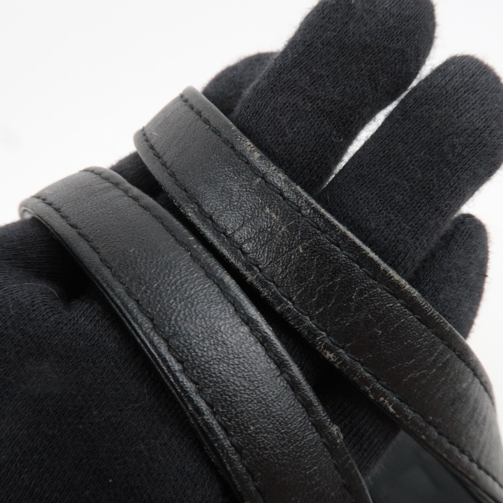 SAINT LAURENT YSL Nylon Leather Handbag Black