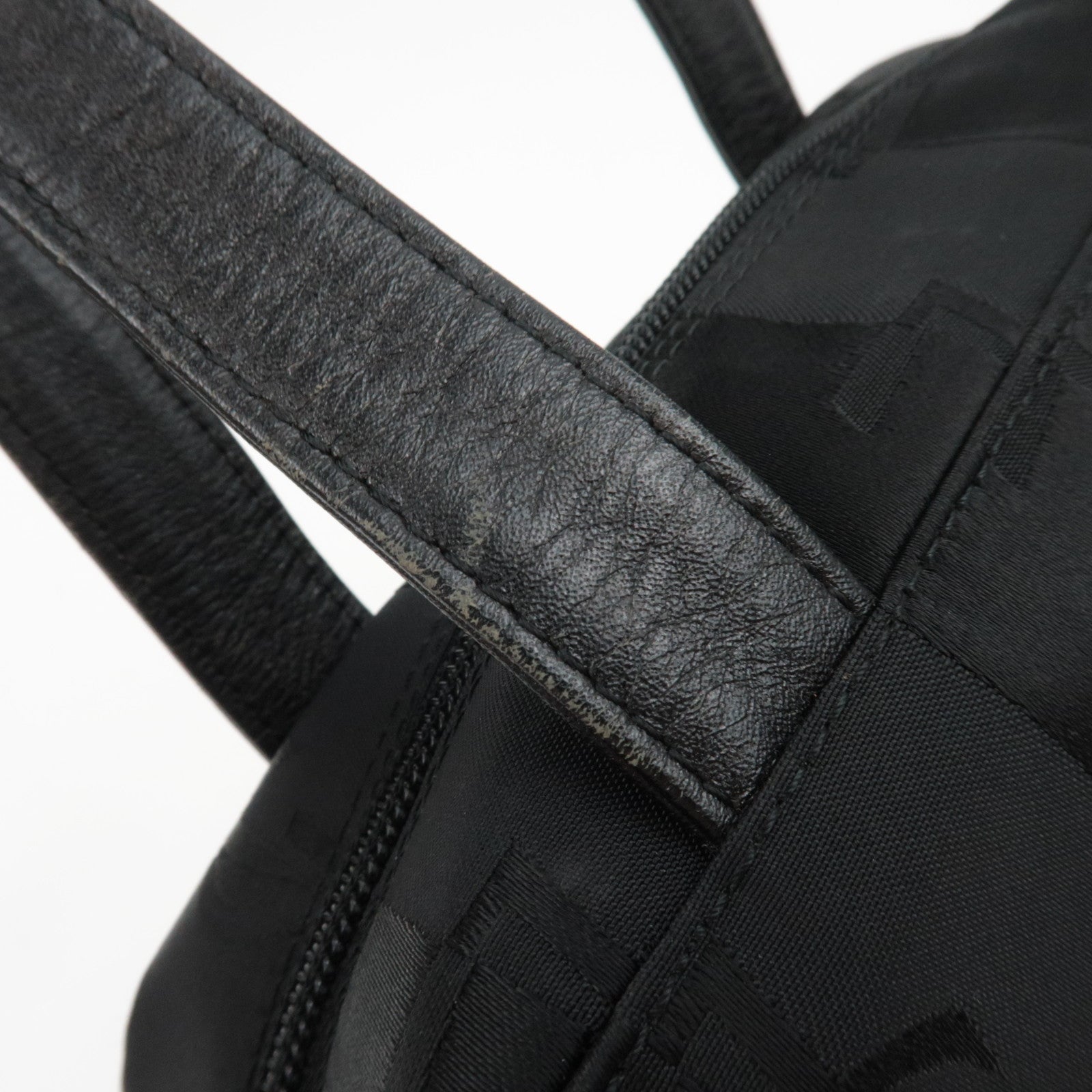 SAINT LAURENT YSL Nylon Leather Handbag Black